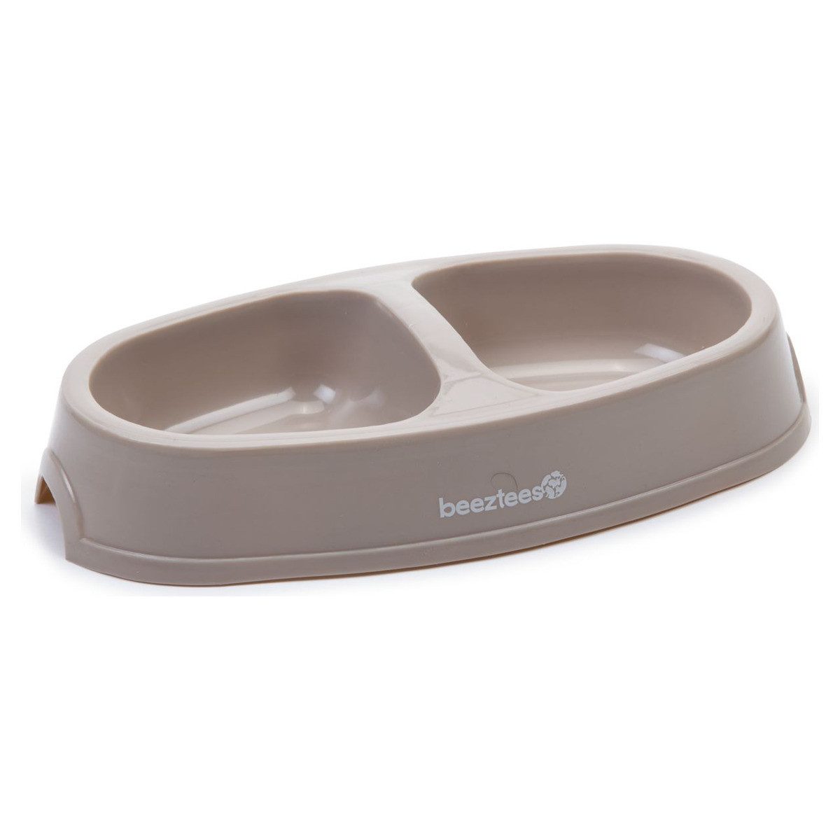 Napf-Set Katzen Doppelnapf Kunststoff beige