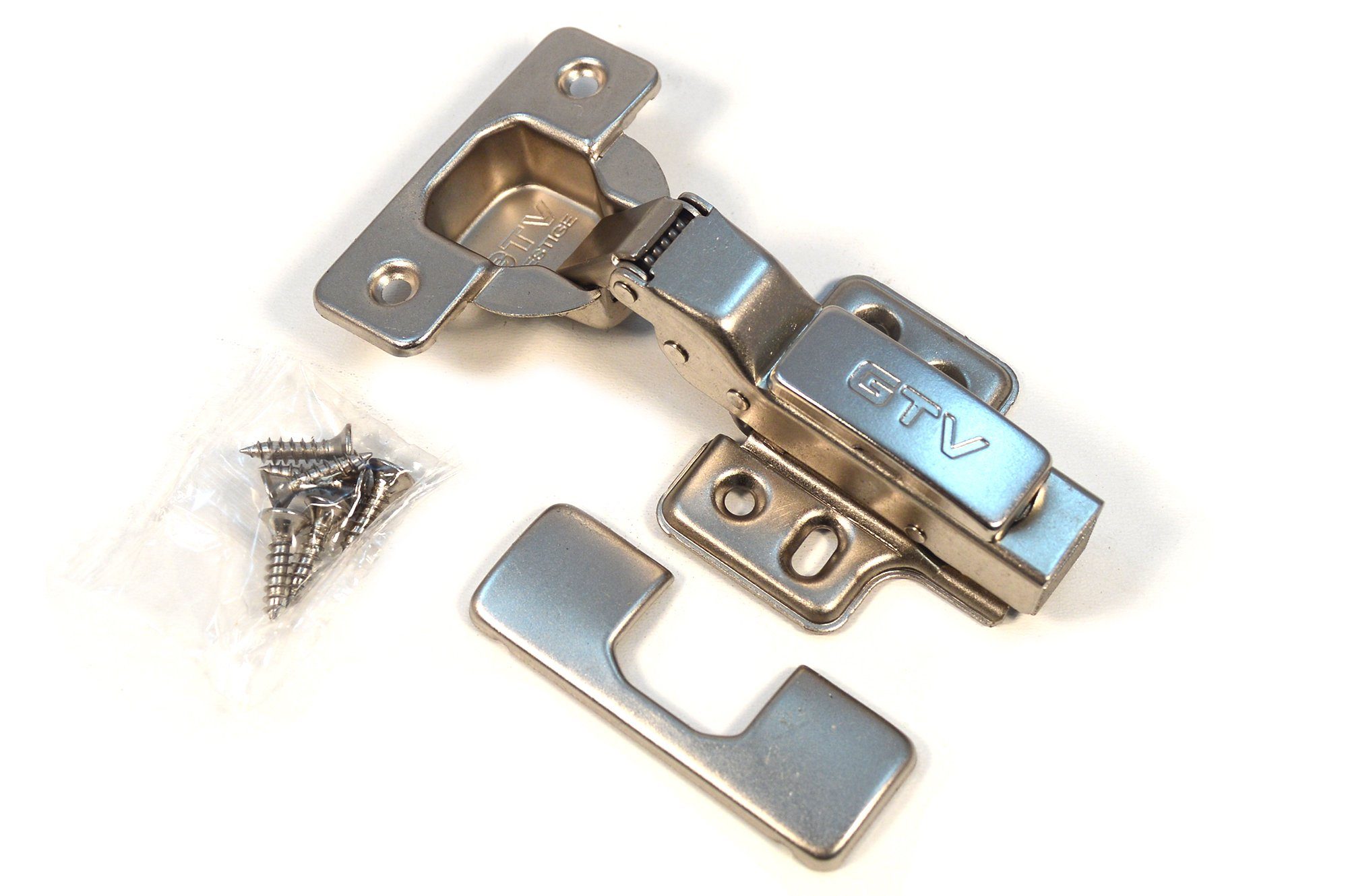 GTV Möbelbeschlag HD-Scharnier ECHC-N hydraulic Topfscharniere Topfbänder (4 St)