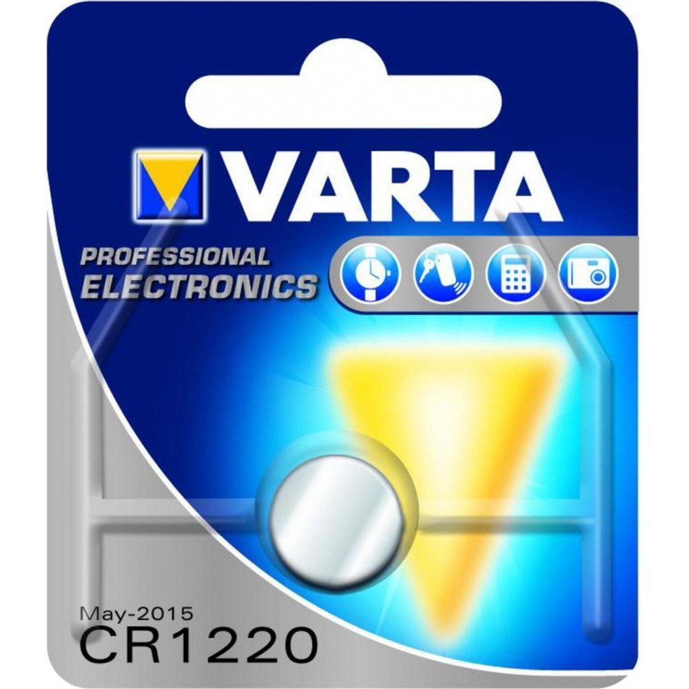 VARTA Varta CR1220 3V Lithium Knopfzelle - 1er Blister Akku Varta Electronics CR1220 1er Blister Knopfzelle (3 V V), Geringe Selbstentladung
