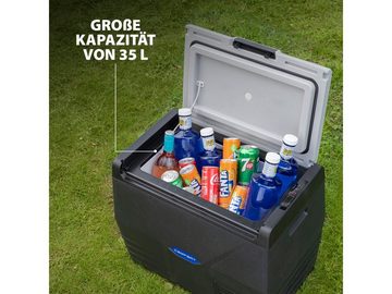 Campart Elektrische Kühlbox, 35 l, mit Strom große Kompressor Elektro Auto Box 12V & 220-240Volt Camping