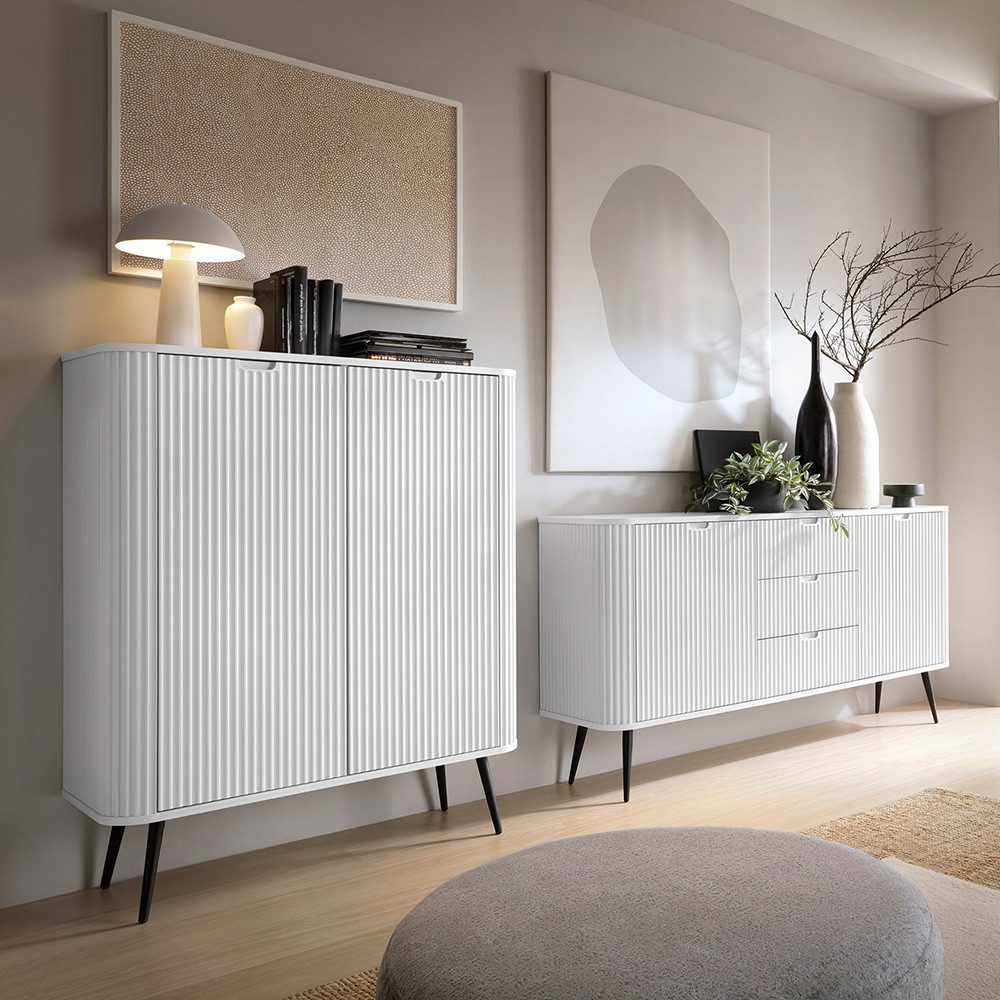 Lomadox Wohnzimmer-Set ZARA-160, (Mega-Spar-Set, 2-St., Konsolentisch Sideb günstig online kaufen