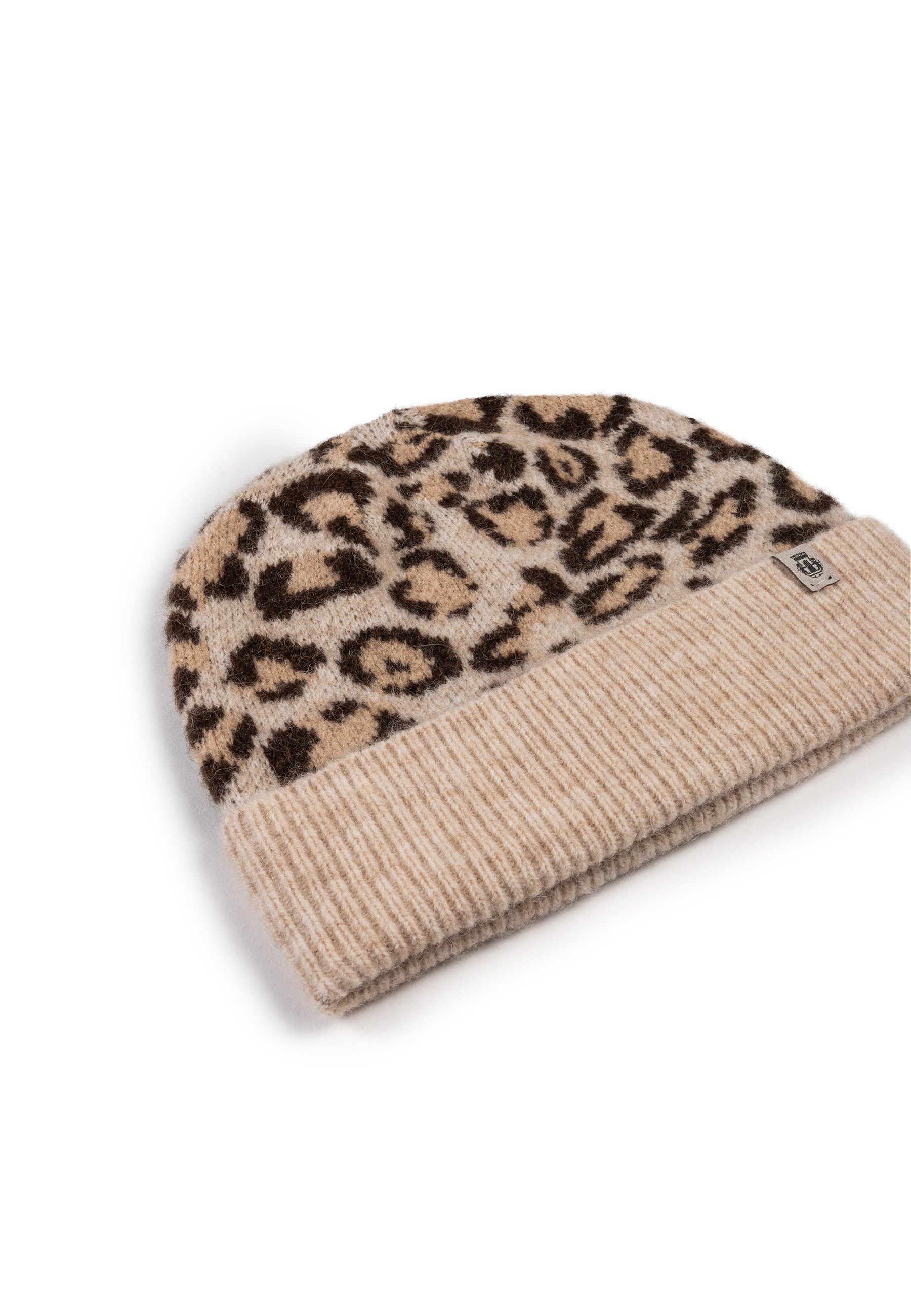 Roeckl Strickmütze COZY WILD MÜTZE Strickmütze mit Leoprint