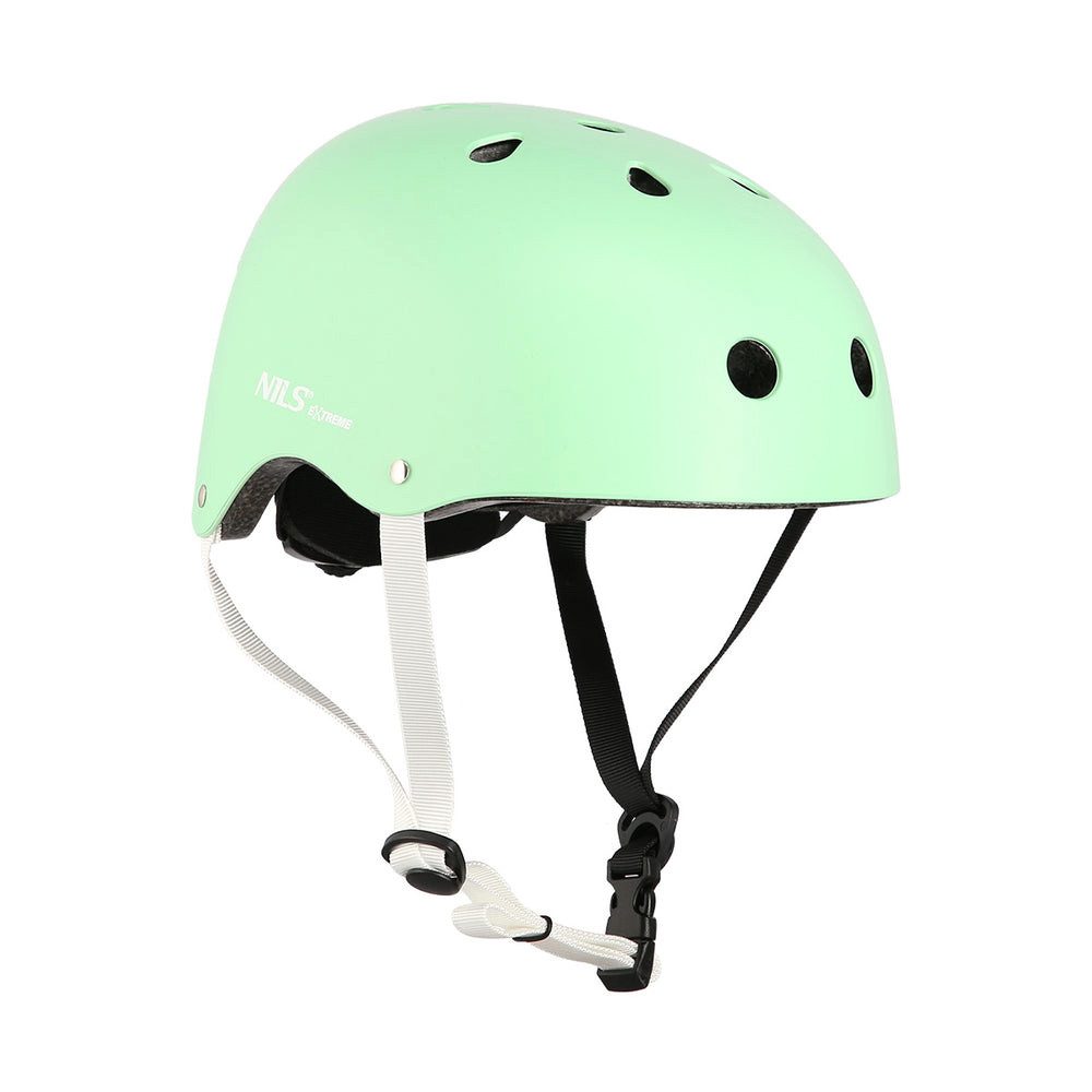 NILS EXTREME Fahrradhelm Skaterhelm Schutzhelm Sporthelm (Spar-Set, 1-tlg., 52-56 cm leicht), Out-Mold, 11 Lüftungen, Drehverschluss, leicht