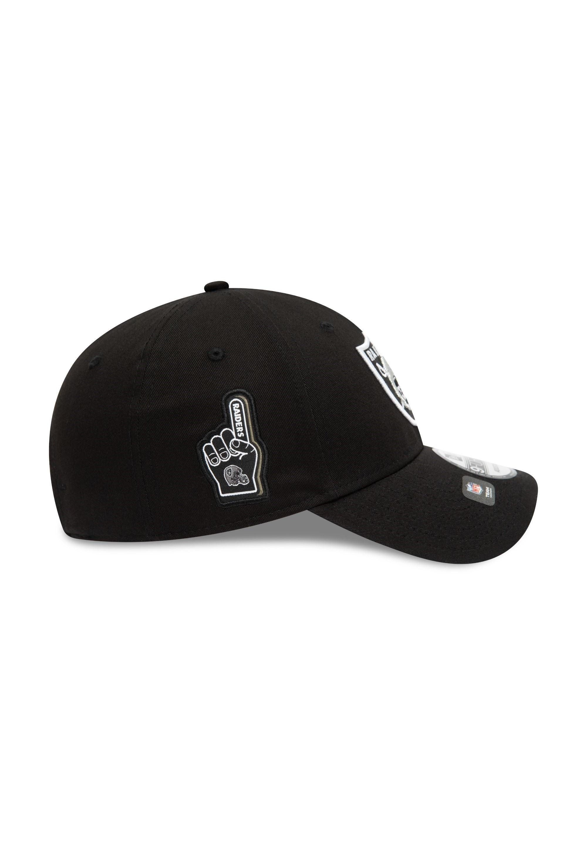 New Era Baseball Cap Las Vegas Raiders NFL Team Side Patch Black 9Forty Adjustable Cap New (1-St)
