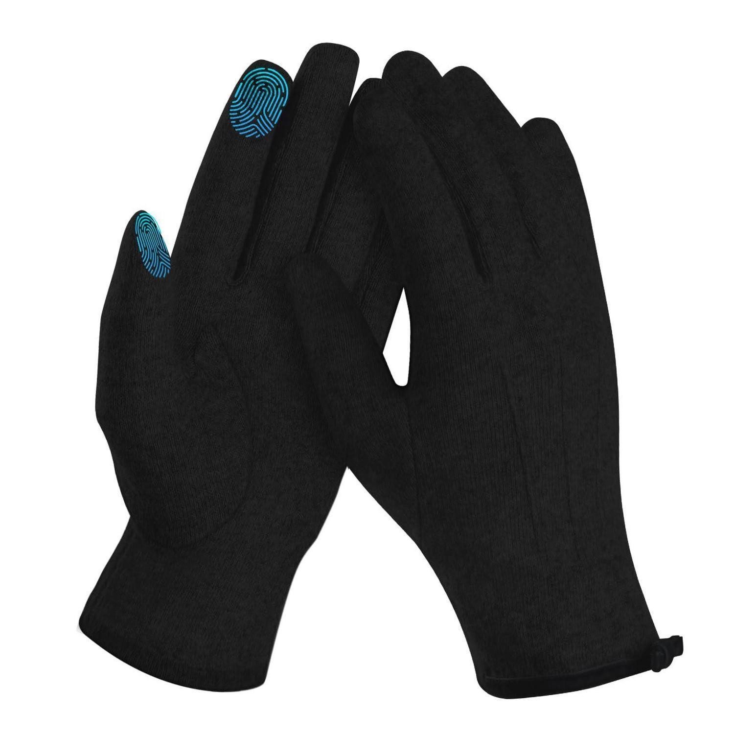 LuxusKollektion Thermohandschuhe Handschuhe Damen Touchscreen Herz Schwarz (1-St)