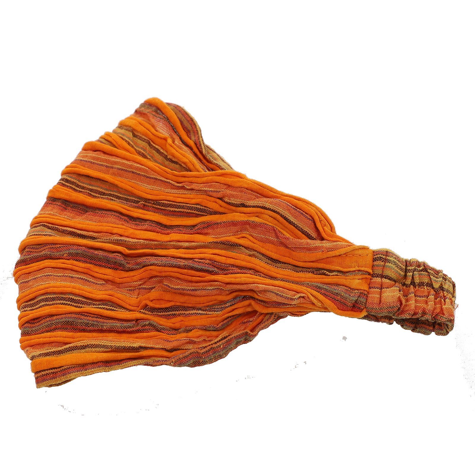 Kopfband Hippie Stirnband Stonewashed Unisex UND Batik KUNST Orange Bandana Fair Yoga Stirnband MAGIE