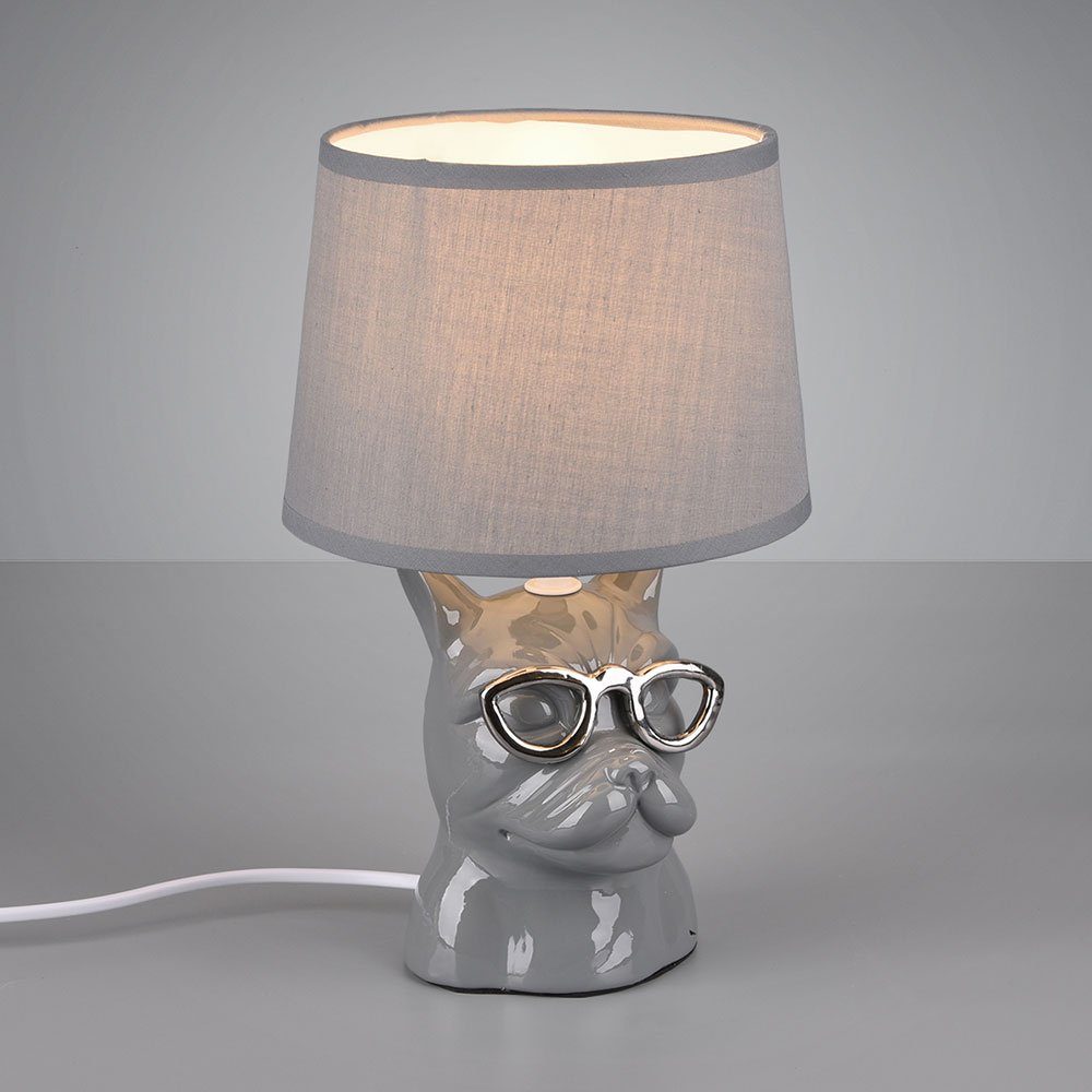 etc-shop Tischleuchte, Leuchtmittel nicht inklusive, Wohnzimmerlampe Schlafzimmer Keramik für Nachttischlampe Tischlampe