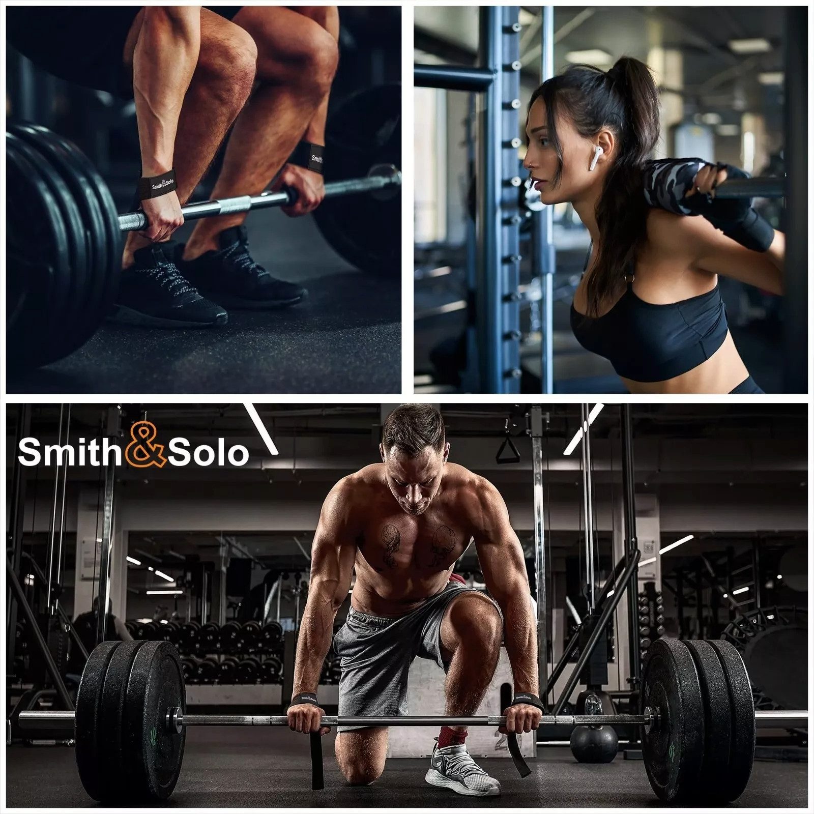 S&S Zughilfe für Krafttraining Fitness Straps Griffhilfe Lifting Bodybuilding (2-tlg)