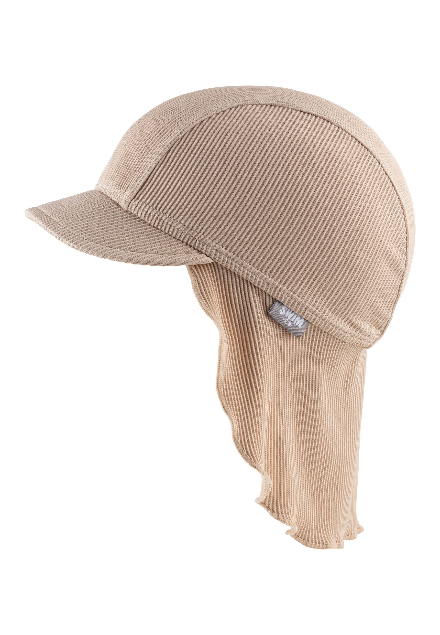 Sterntaler® Badekappe UV-Schutz 50+ Bademütze mit Nackenschutz Rippe (1 St)