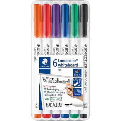 STAEDTLER Whiteboard Marker »Lumocolor® Whiteboard Marker 1 mm, 6 Farben in«