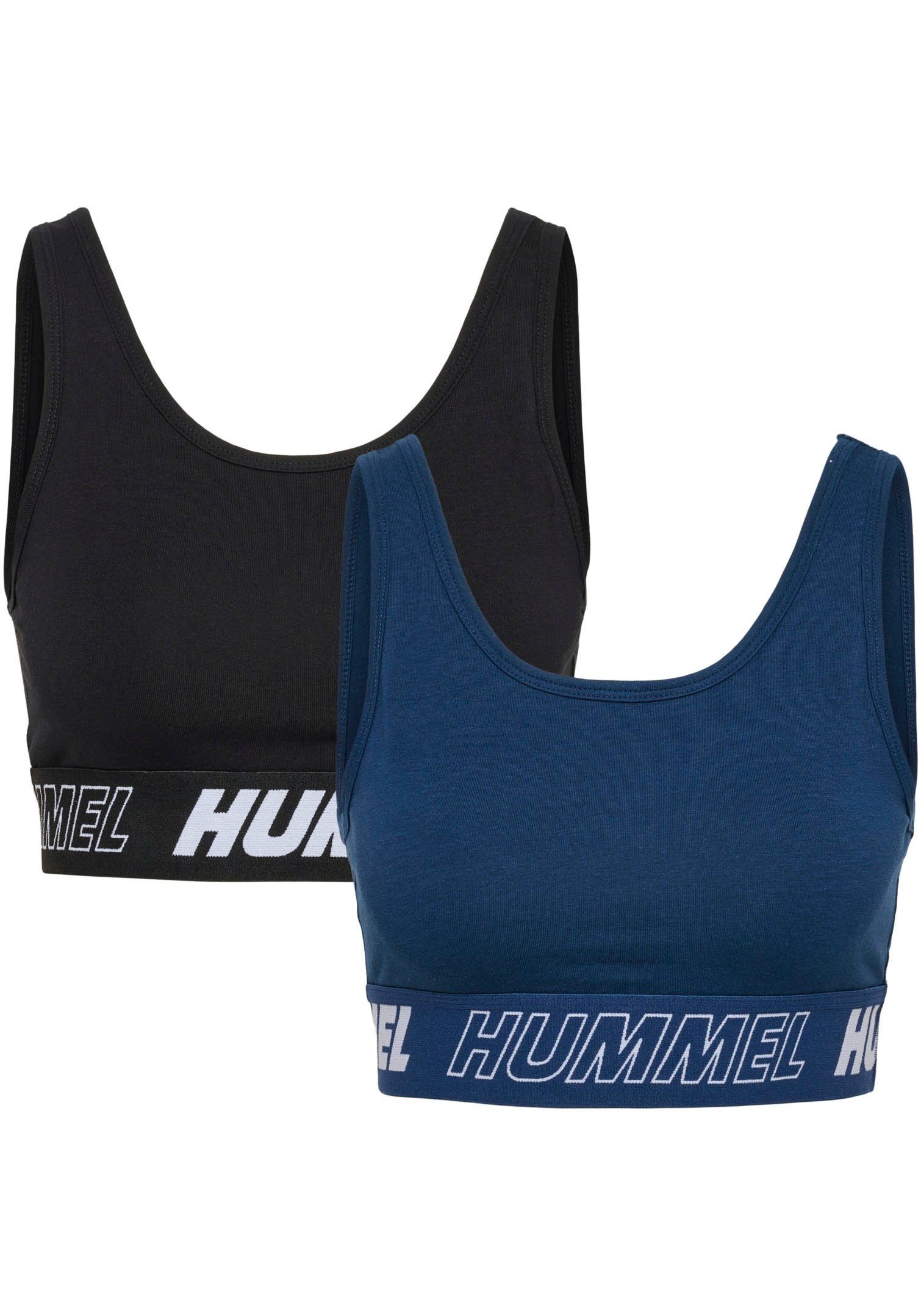 hummel T-Shirt HMLTE MAJA 2-PACK COTTON SPORTS TOP (2-tlg)