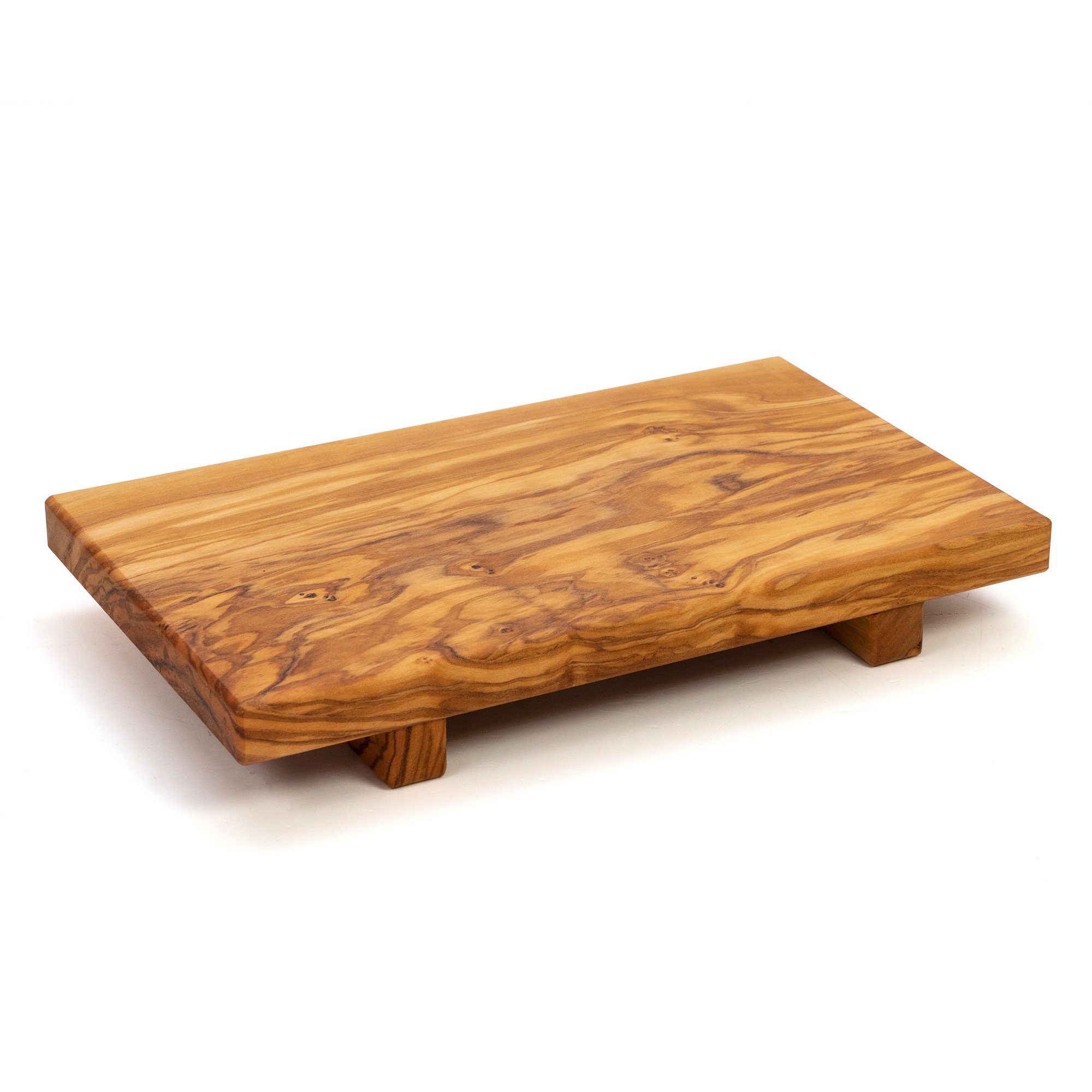 Arteinolivo Servierbrett Sushi Board, (1-teilig), Sushibrett, aus 100% italienischem Olivenholz, Made in Italy