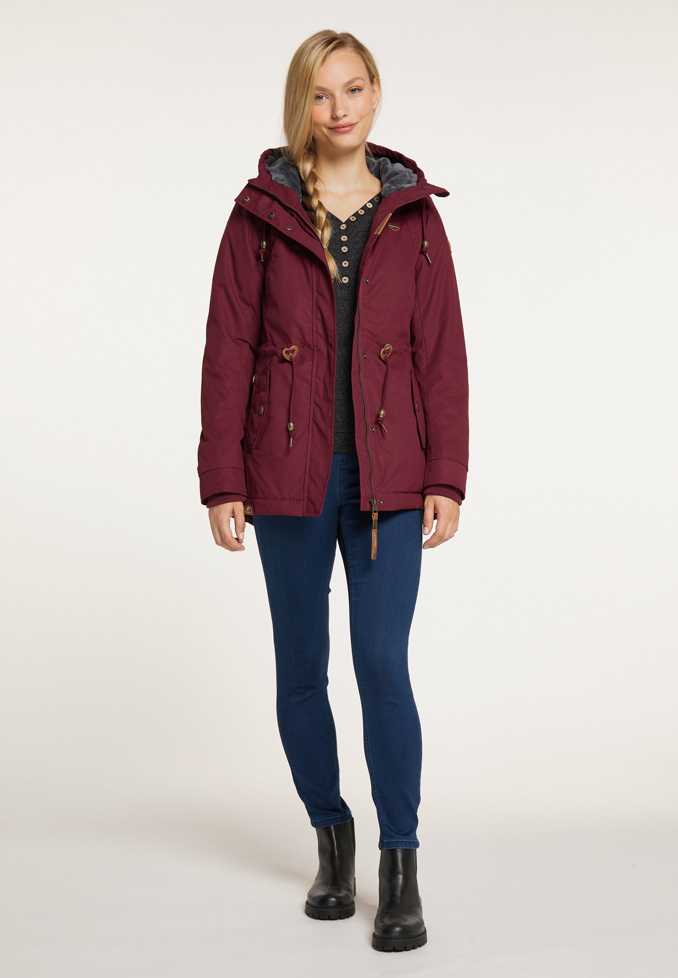 Ragwear Allwetterjacke MONADIS Nachhaltige & Vegane Mode WINE RED