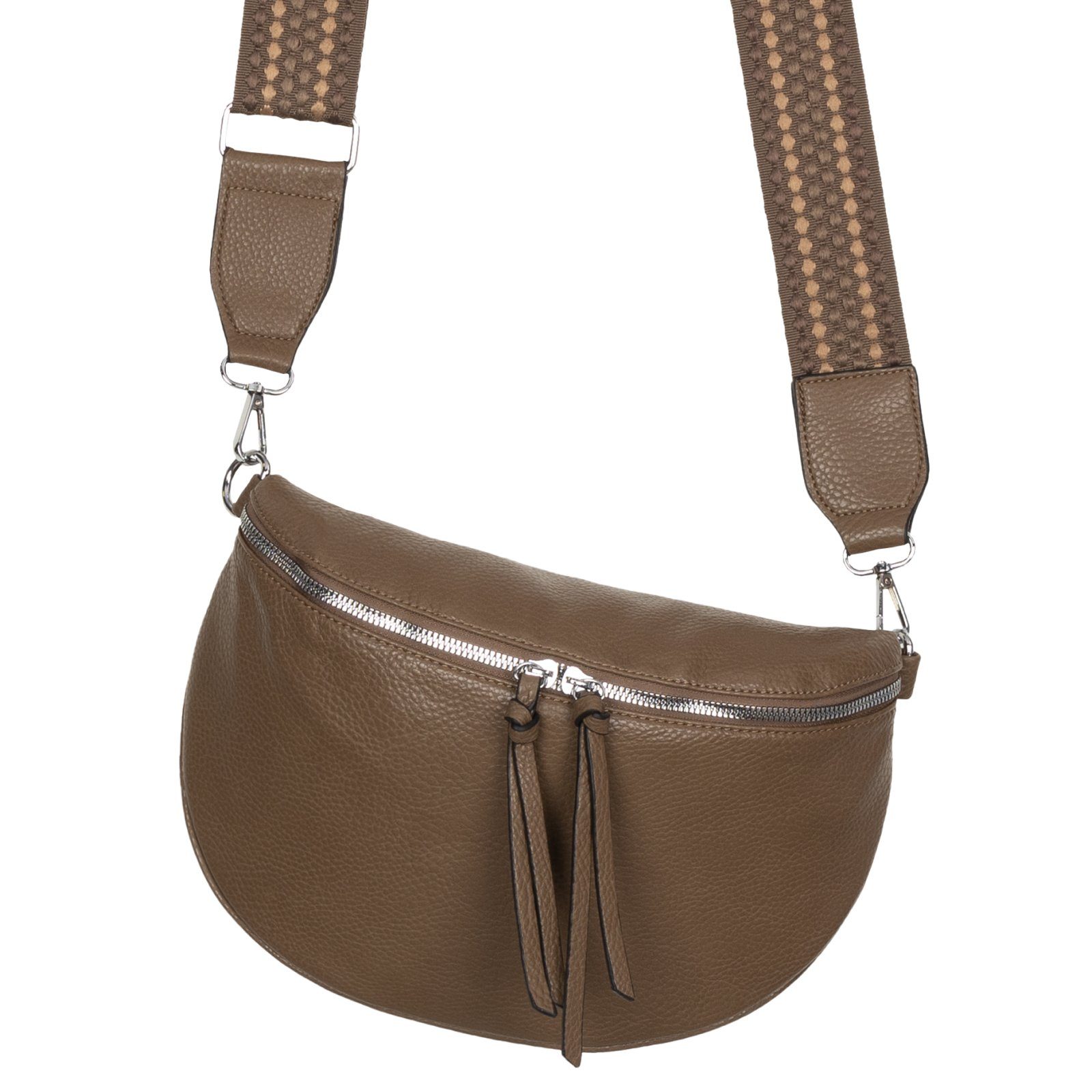 EAAKIE Gürteltasche Bauchtasche Umhängetasche Crossbody-Bag Kunstleder Ital günstig online kaufen