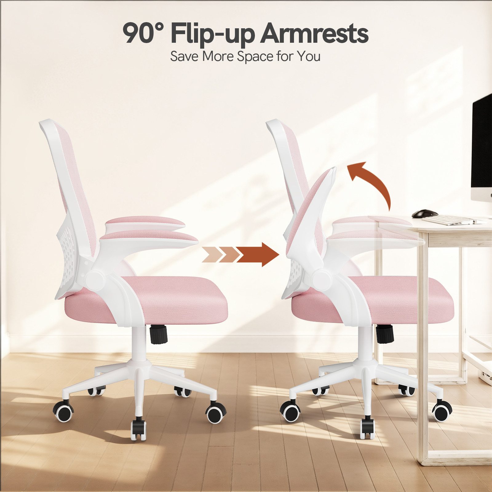 ZAISZE Bürostuhl Ergonomischer Bürostuhl mit verstellbarem Rücken und Höhe, Ergonomischer Bürostuhl, verstellbarer Bürostuhl,für das Home Office