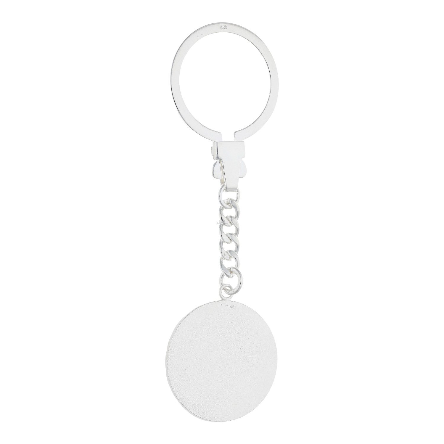 JuwelmaLux Schlüsselanhänger Set JuwelmaLux Schlüsselanhänger Silber 925 rund, glanz matt JL14-01-0457
