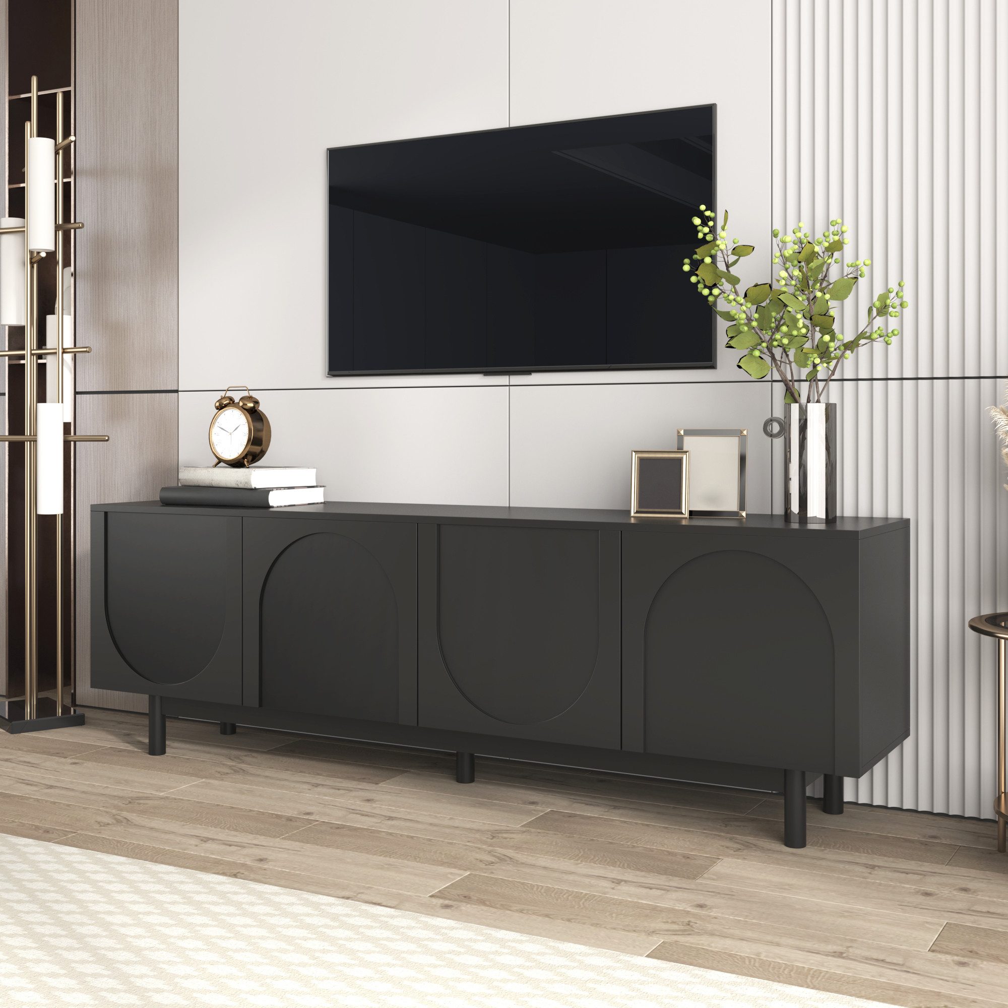 STILVORA Lowboard 175×38cm TV-Schrank in wohnzimmer,Fernsehschrank günstig online kaufen