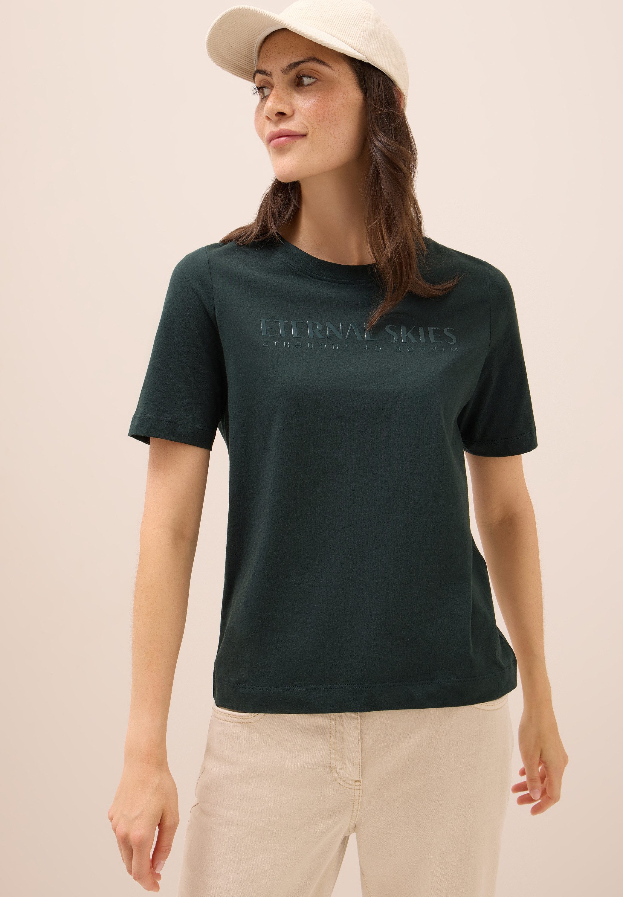 CECIL T-Shirt mit Wording Artwork günstig online kaufen