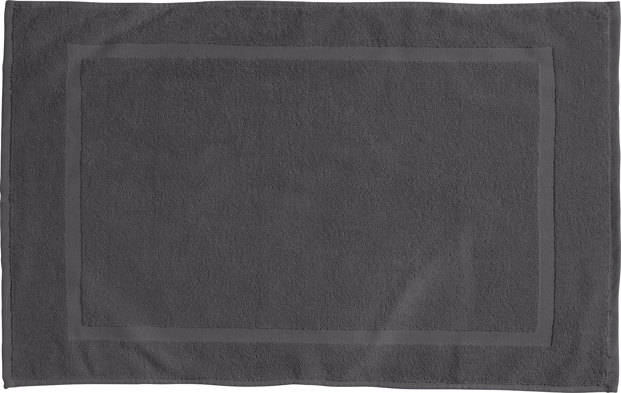 REDBEST Badematte Duschvorlage "Chicago", Höhe 5 mm, Frottier, eckig, Walk-Frottier Uni