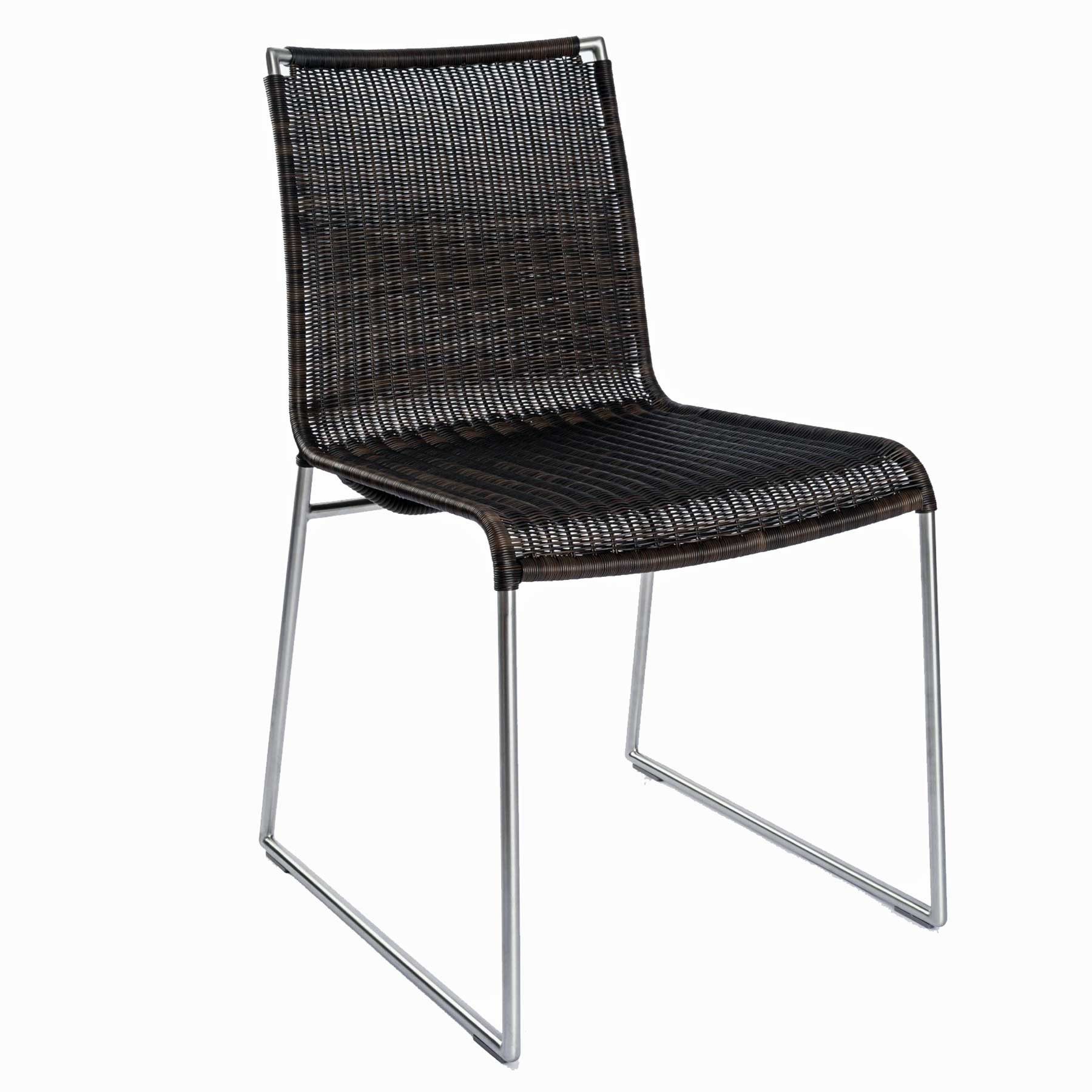 Okazi Kufenstuhl Okazi Breno Edelstahl Outdoor schwarz (1 St), Gestell aus Edelstahl - Top-Qualität direkt vom Hersteller