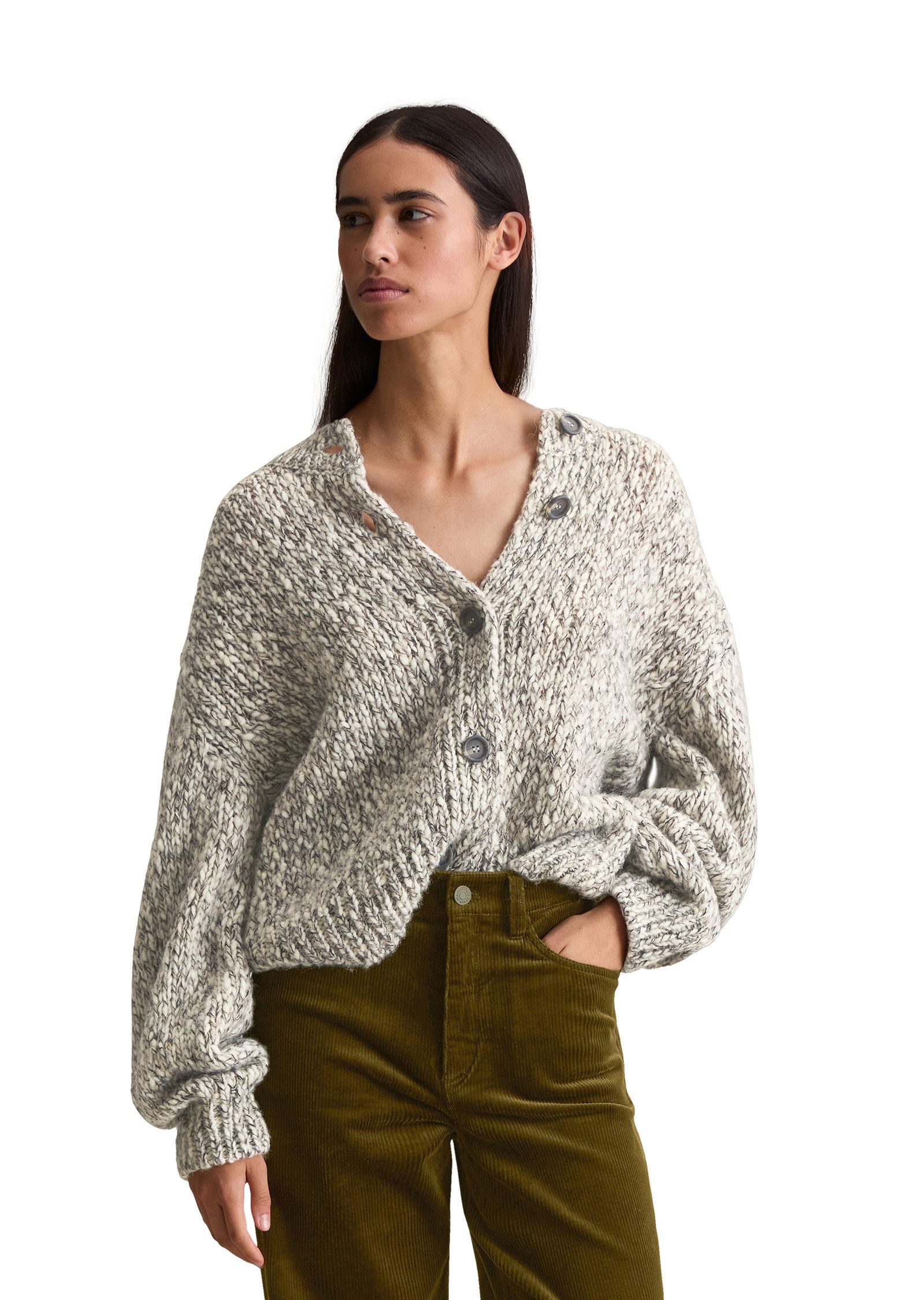 Marc O'Polo DENIM Cardigan aus Schurwolle-Alpakawolle-Mix günstig online kaufen