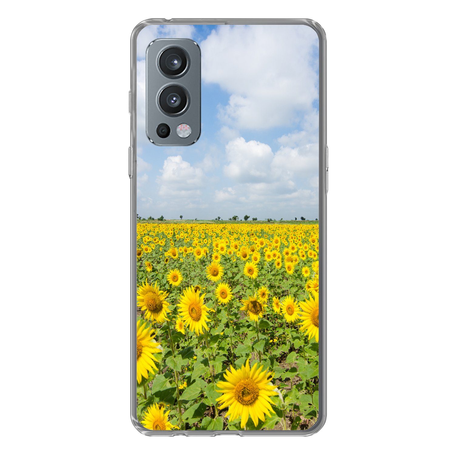 RankOne Handyhülle Für OnePlus Nord 2 5G – Stoßfest, TPU, CD-Muster In Orange – Rundumschutz