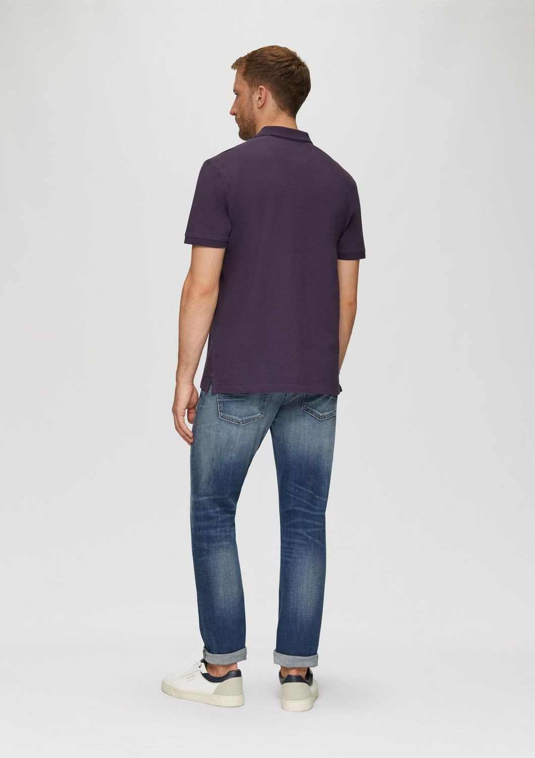 s.Oliver Poloshirt Poloshirt kurzarm, Piqué, Kragen, Knöpfe