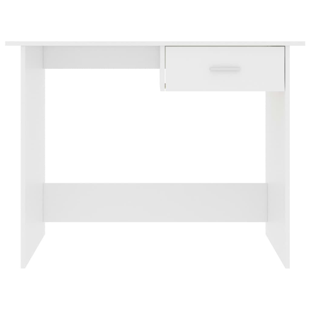 Weiß furnicato Schreibtisch Holzwerkstoff 100x50x76 cm