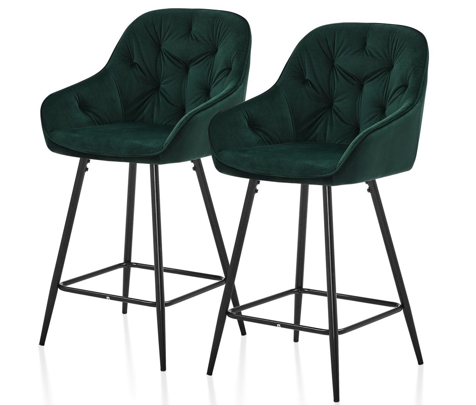 Ofcasa Barhocker Samt Barstuhl (2er Set), günstig online kaufen