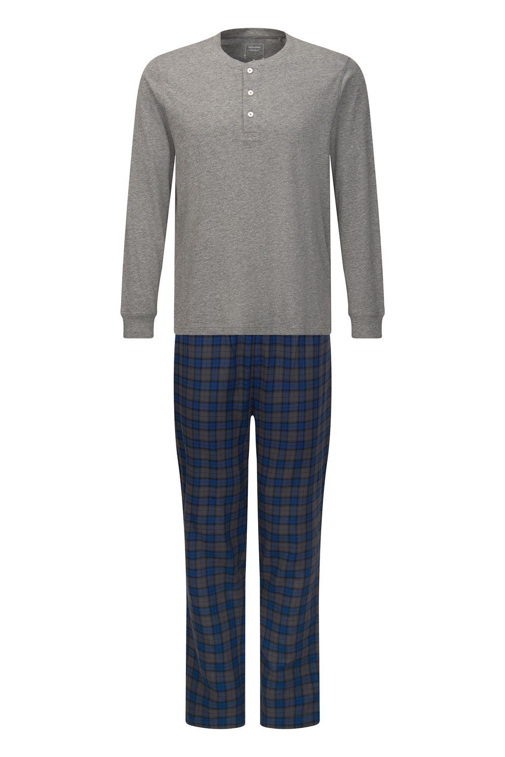 seidensticker Pyjama Pyjama Mix & Match 100006 grey/navy olive check