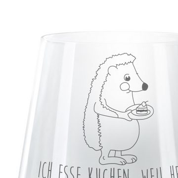 Mr. & Mrs. Panda Windlicht Igel Kuchenstück - Transparent - Geschenk, Kerzenglas, Gute Laune, Ge (1 St), Elegante Ausstrahlung