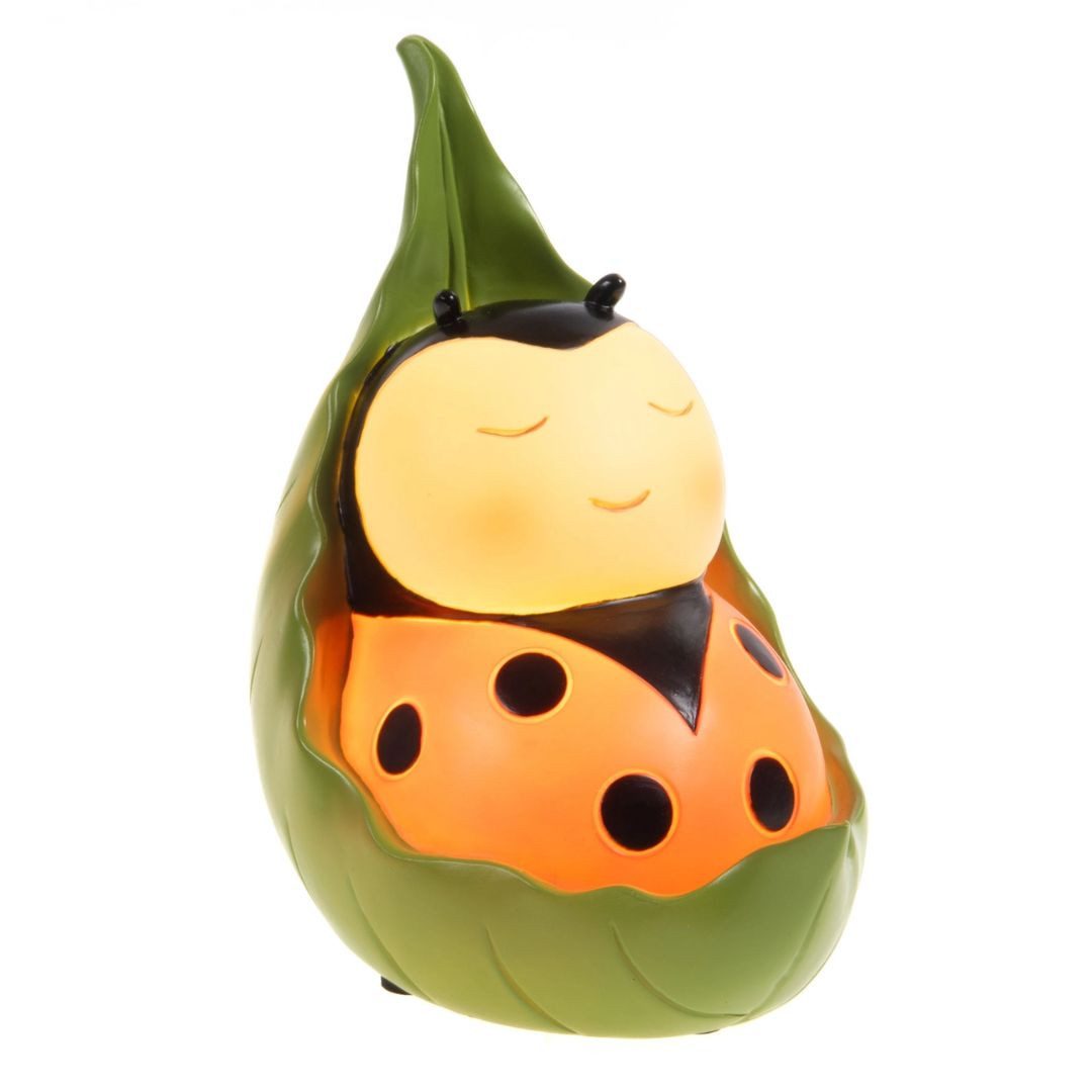 suebidou Dekofigur Kleine Nachtlampe 'Marienkäfer' Leuchtkäfer, nachhaltig, kreativ