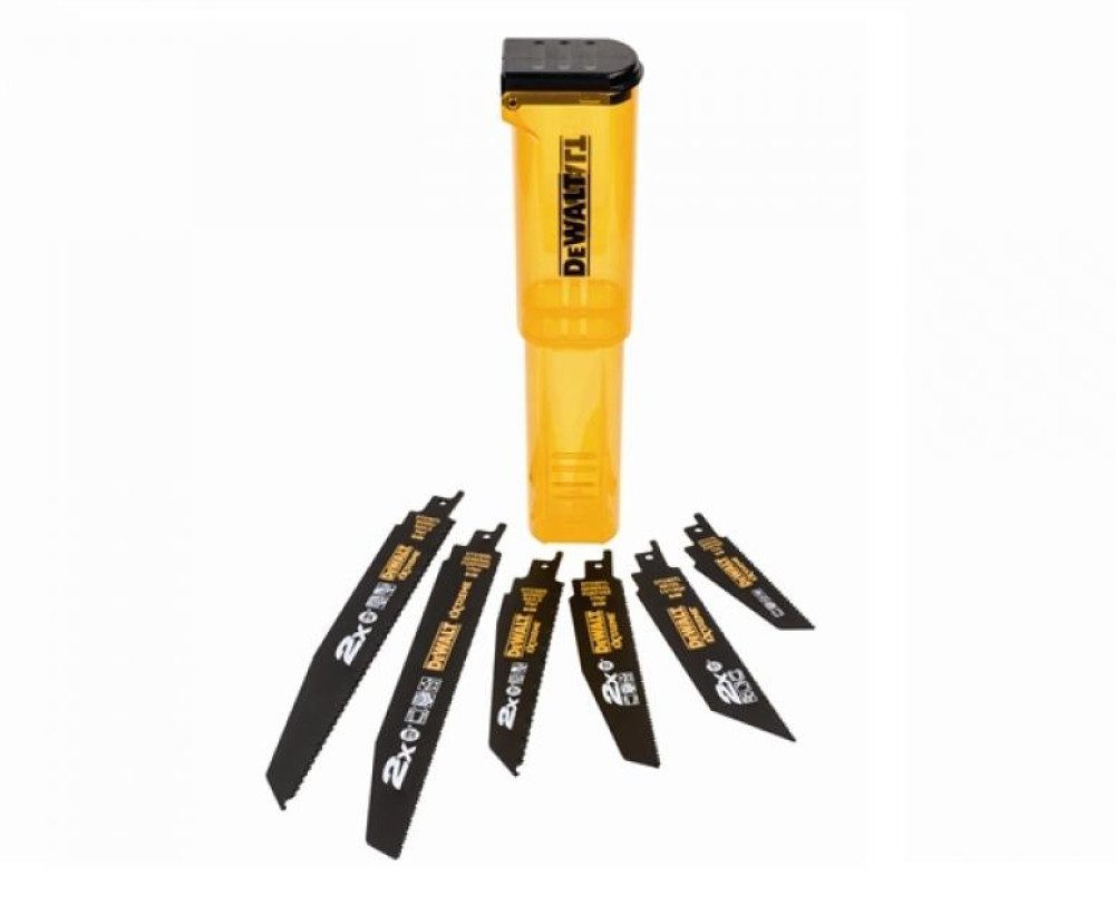 Säbelsägeblatt DEWALT Säbelsägeblatt-Set Mix 6-teilig Extreme + mit Kassette