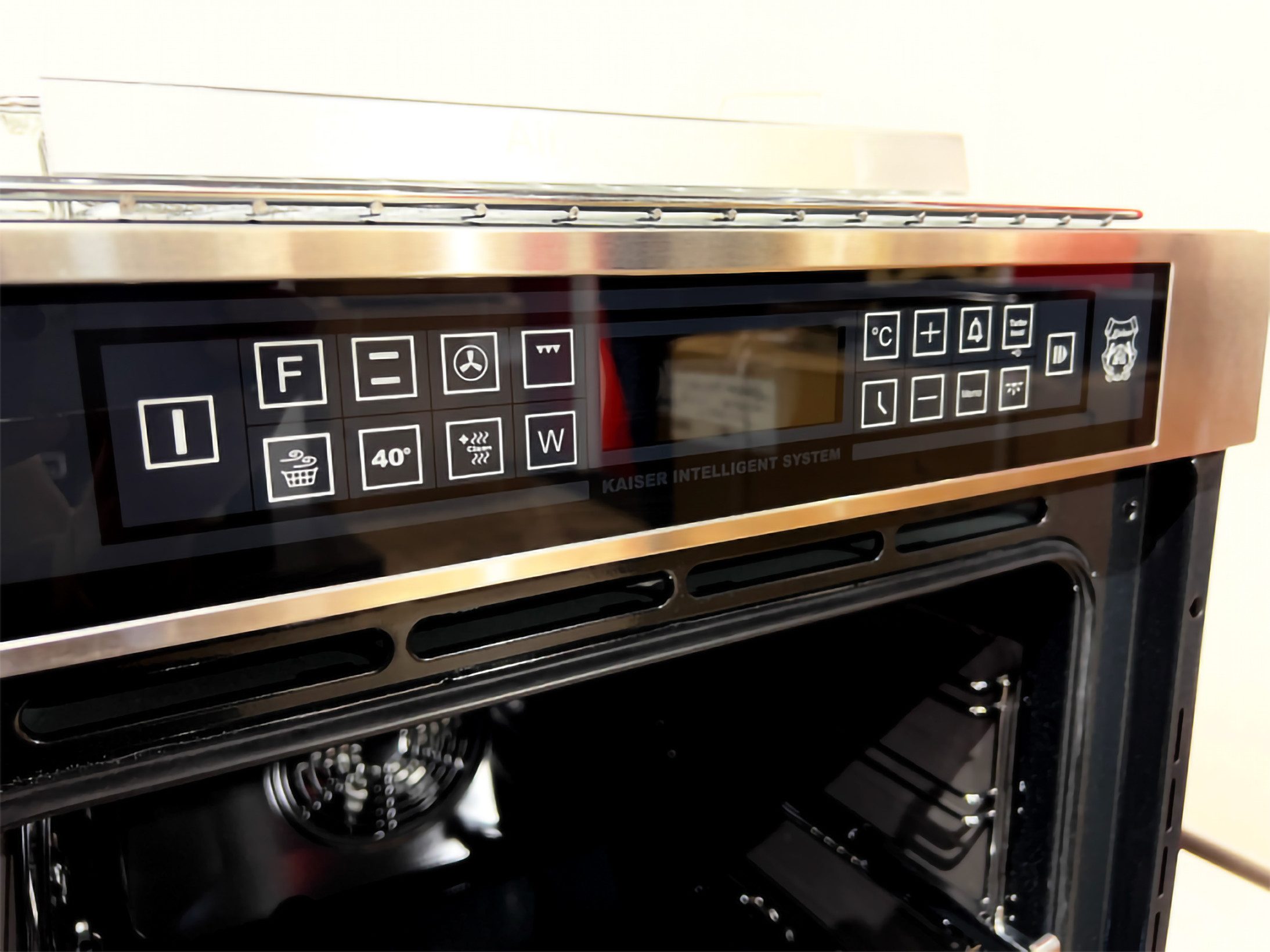 Kaiser Küchengeräte Backofen-Set Herd Set Autark Einbaubackofen,Edelstahl, 79L, 15 Fkt. mit Glaskeramikkochfeld 60 cm Schwarz glas EH 6306 R+KCT 6715 F., mit 1-fach-Teleskopauszug