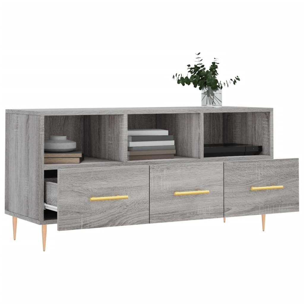 Holzwerkstoff 102x36x50 TV-Schrank (1-St) cm Grau TV-Schrank vidaXL Sonoma