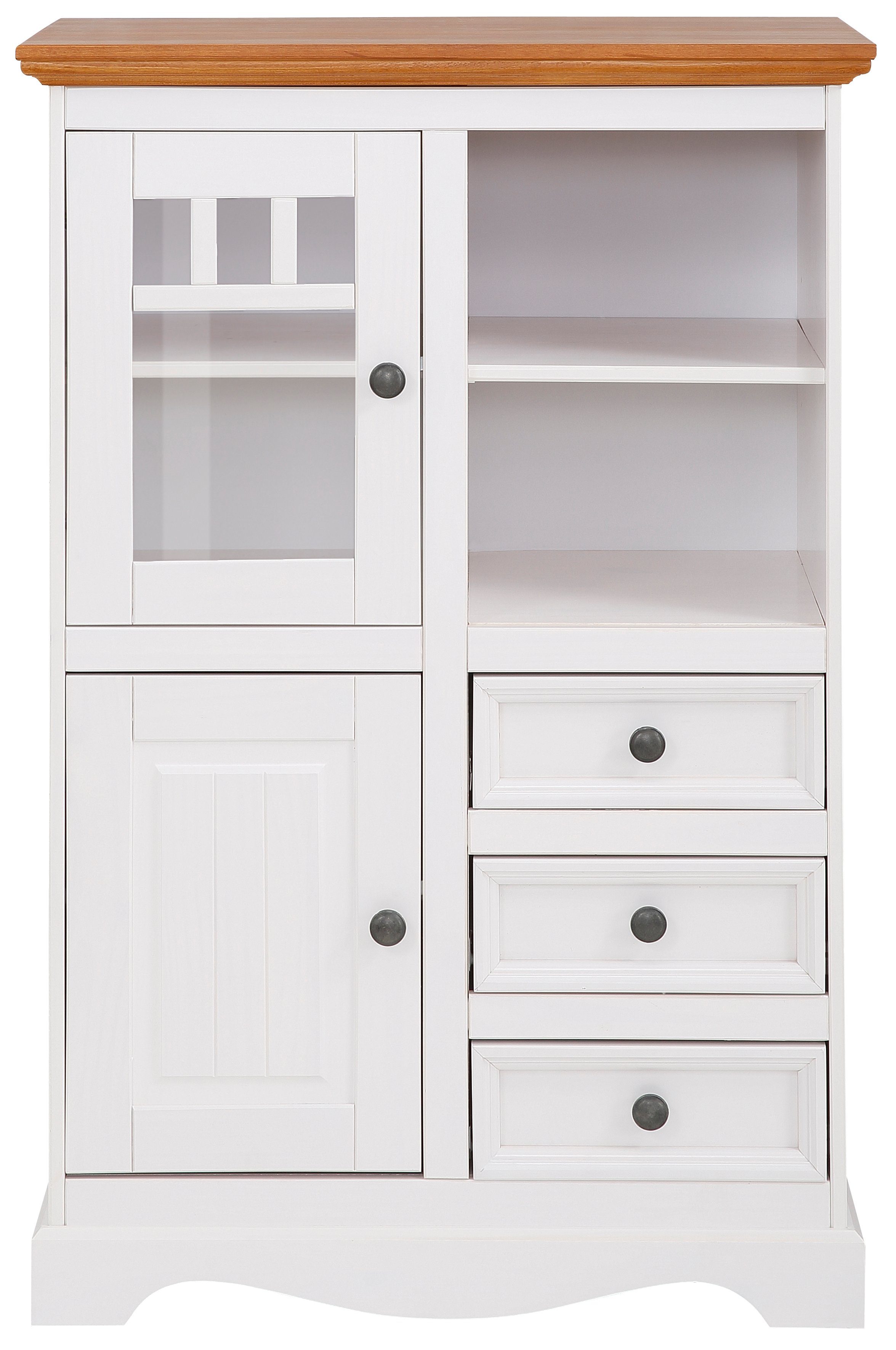 OTTO home Highboard Melissa, Vitrine, Breite 80 cm