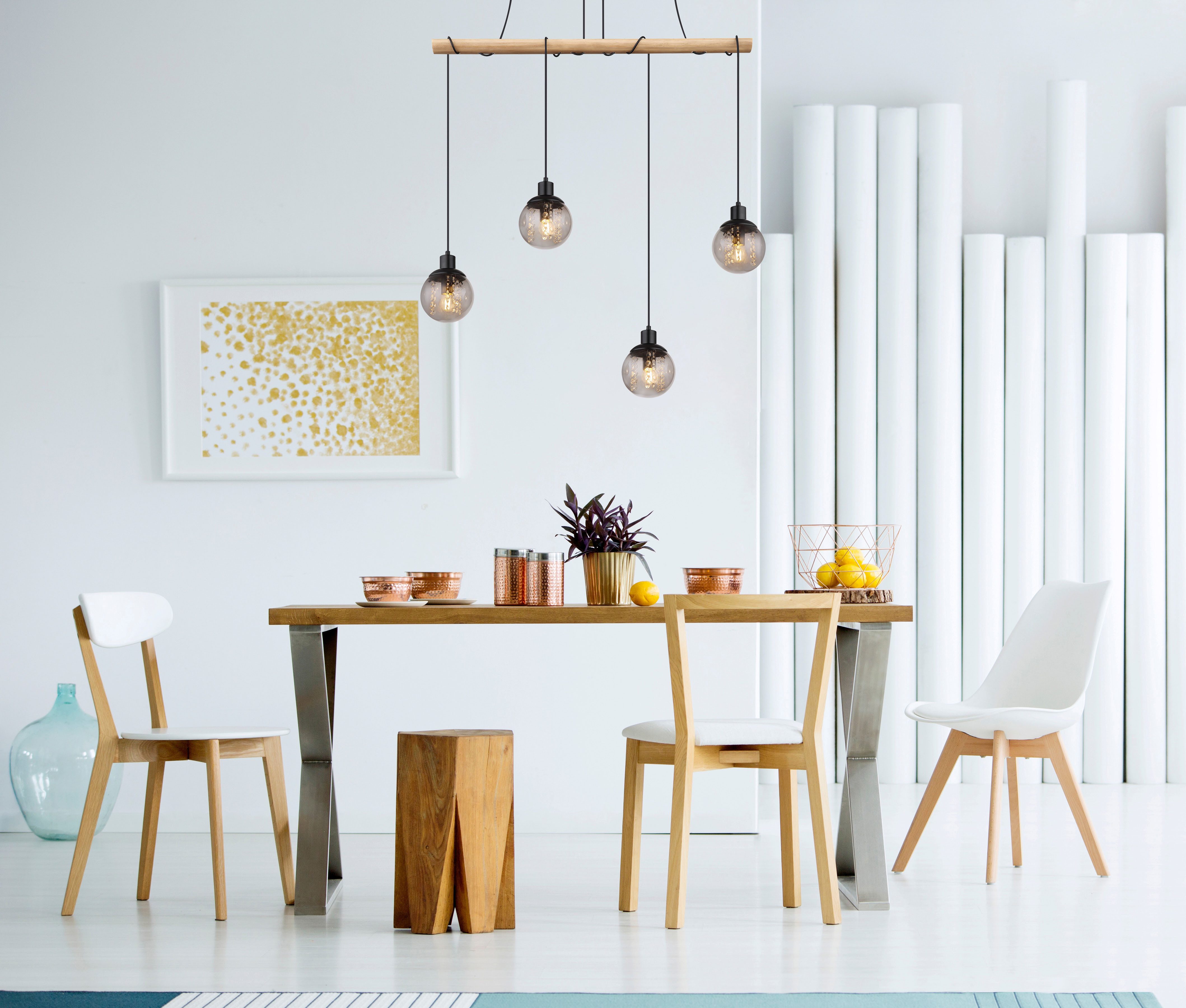 GLOBO LIGHTING Hängeleuchte RICHARD, ohne Leuchtmittel, Hängelampe/Pendelle günstig online kaufen