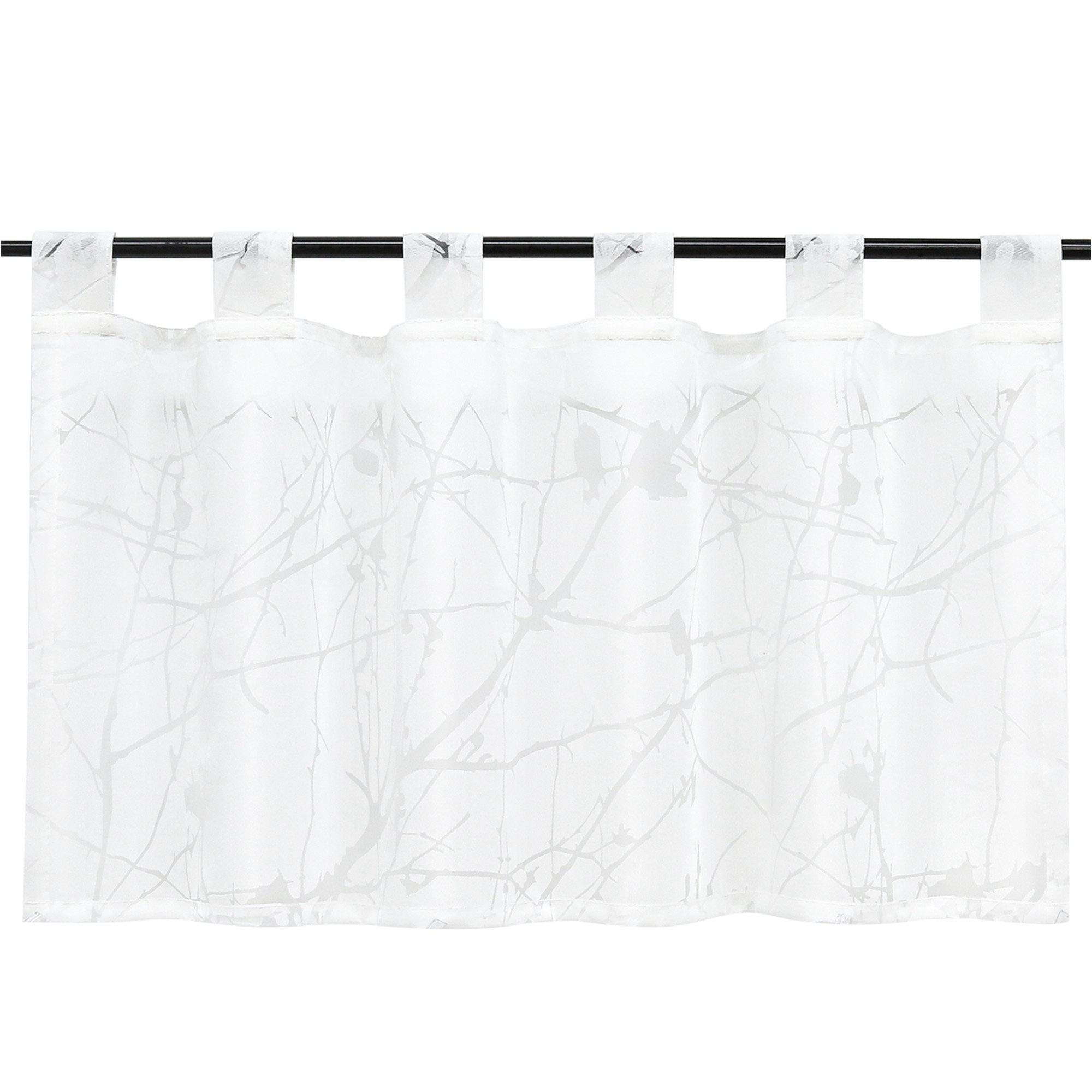 Joyswahl Scheibengardine, Schlaufen, transparent, Voile Ausbrenner, Pflaume günstig online kaufen