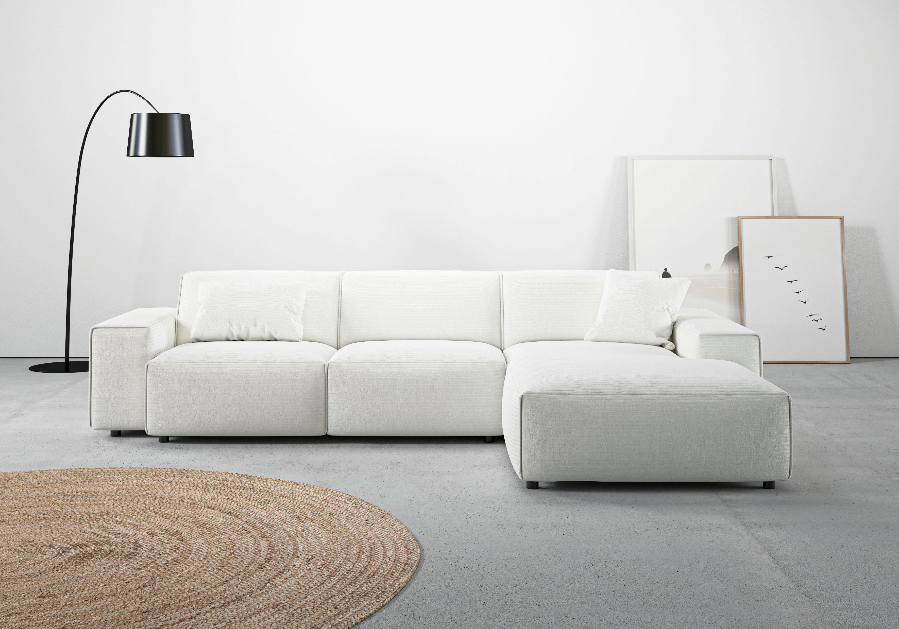 andas Ecksofa "Glimminge auch in Breitcord, Feincord, Bouclé + Easy care-Be günstig online kaufen