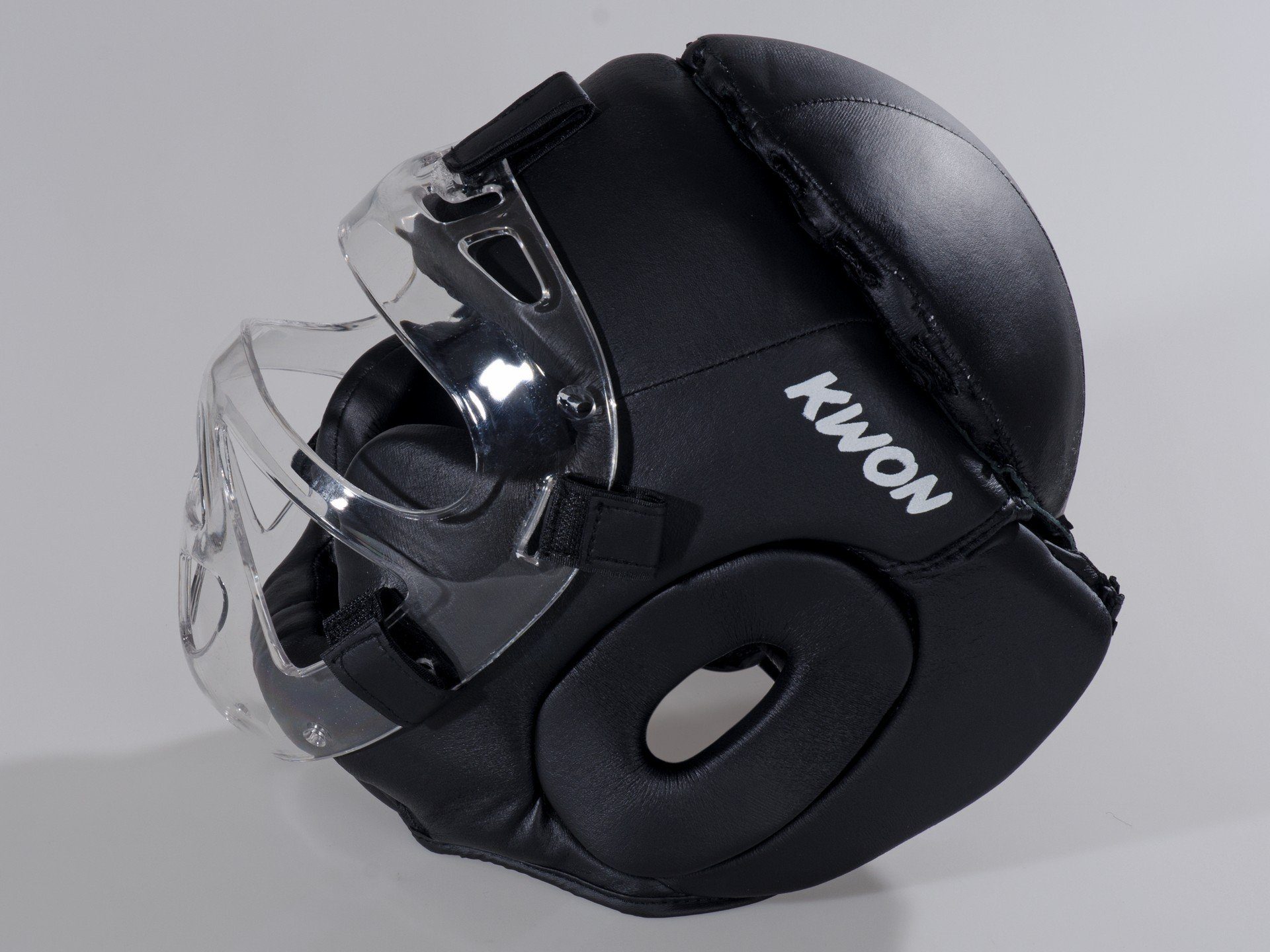 KWON Kopfschutz Kampfsport Plexiglas Maske Krav Maga Boxen Budo Kopfschutz, Luxusausgührung, Waffenkampf, SV, Vollkontakt, S - XL