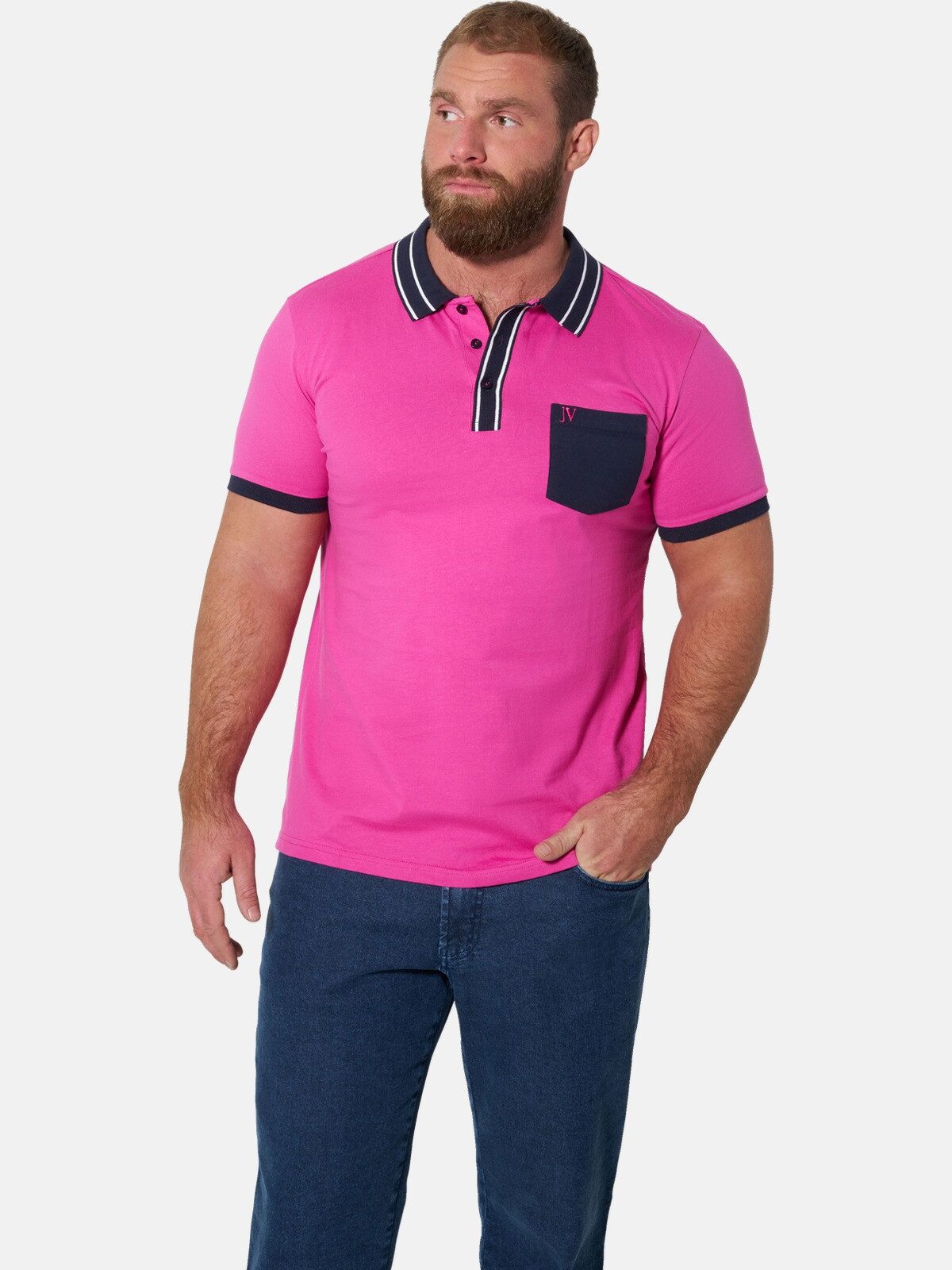 Jan Vanderstorm Poloshirt SKALLE mit +Fit Komfortschnitt