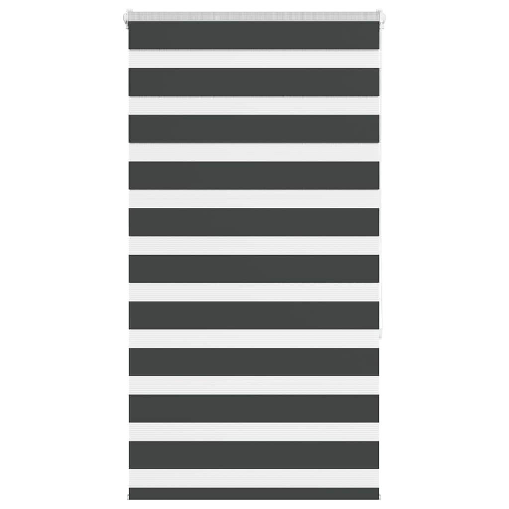 Verdunklungsrollo, vidaXL, Zebrarollo Schwarz 70x150 cm günstig online kaufen