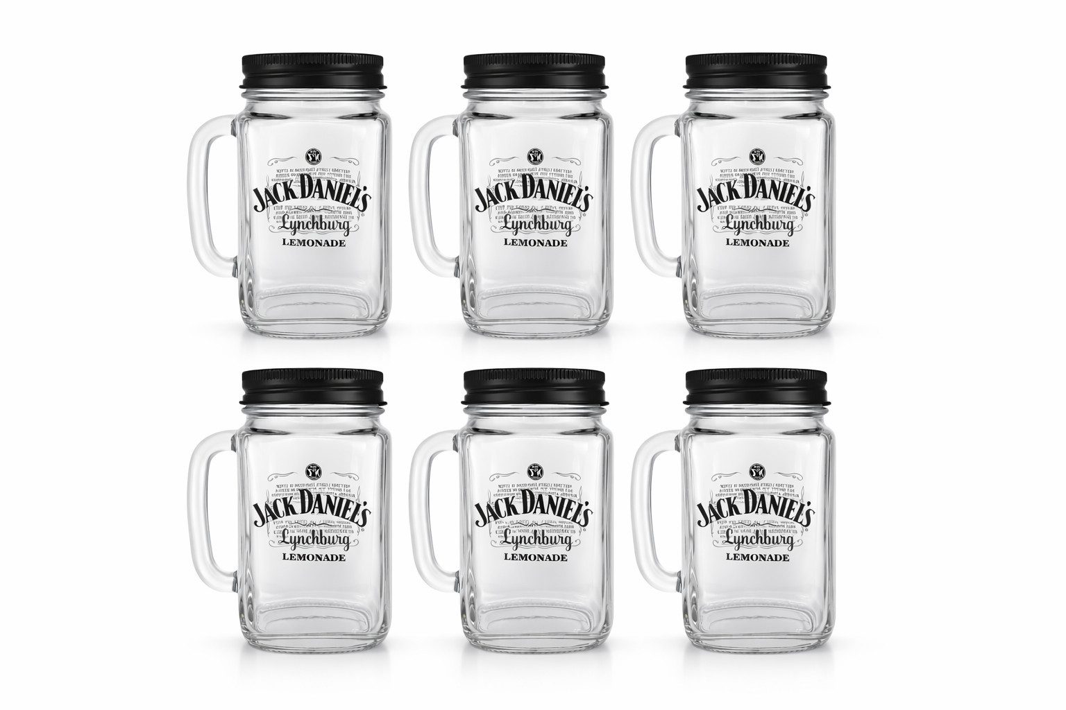 Jack Daniels Gläser-Set Lynchburg Lemonade Gläser – 6er Set, 6-tlg.