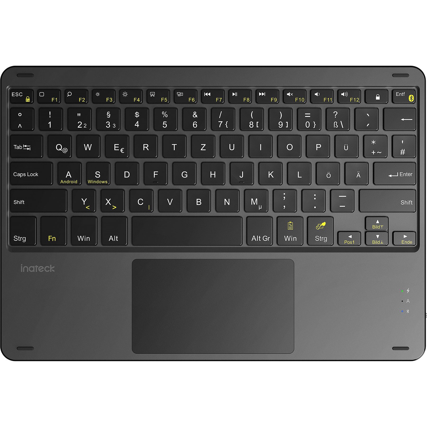 Inateck »Bluetooth Tastatur kompatibel mit Android Tablets/Smartphones und  Windows PCs, QWERTZ« Tastatur mit Touchpad online kaufen | OTTO