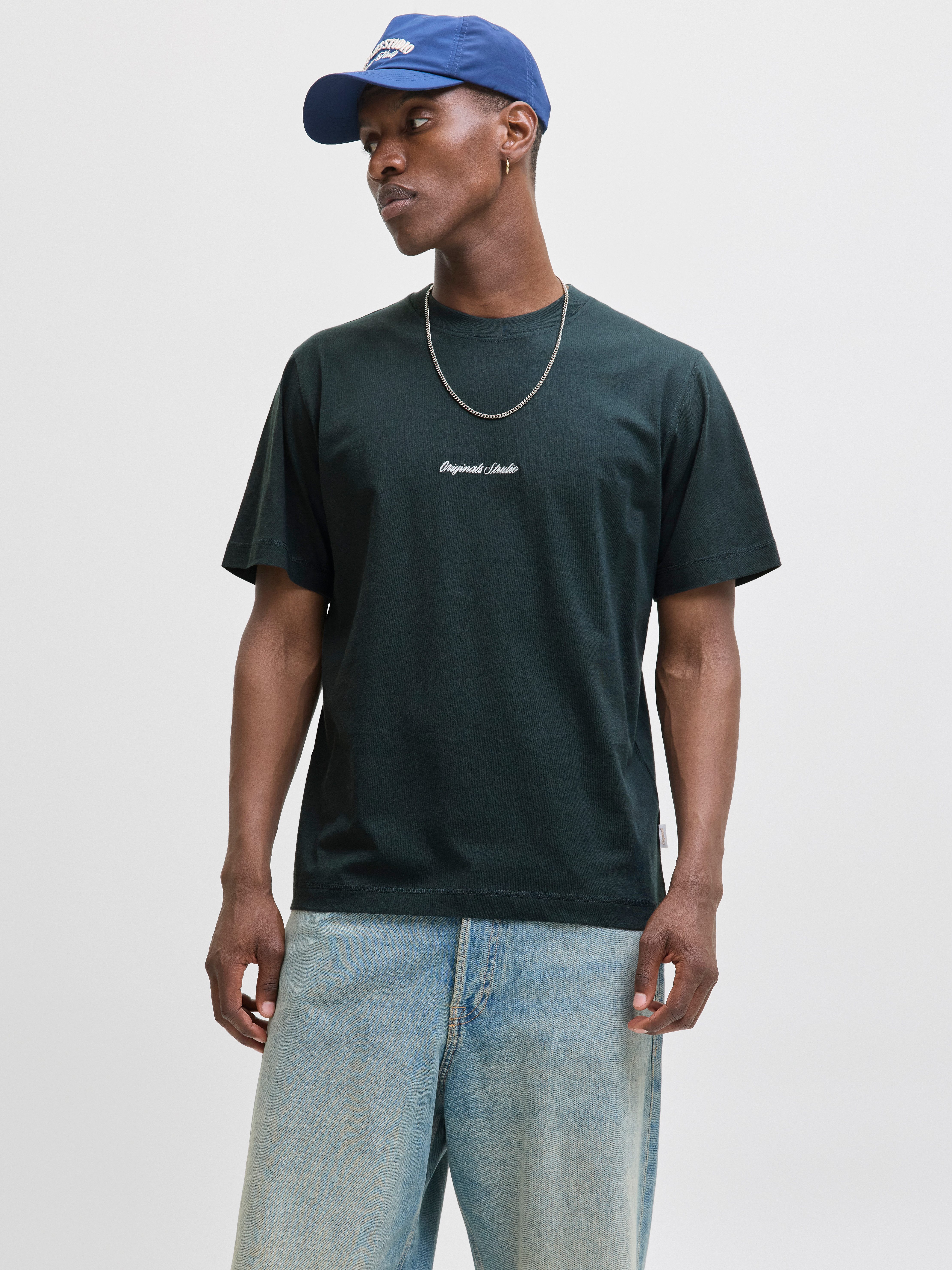 Jack & Jones Herren Rundhals T-Shirt JORNORREBRO EMB TEE SS CREW NECK - Rel günstig online kaufen