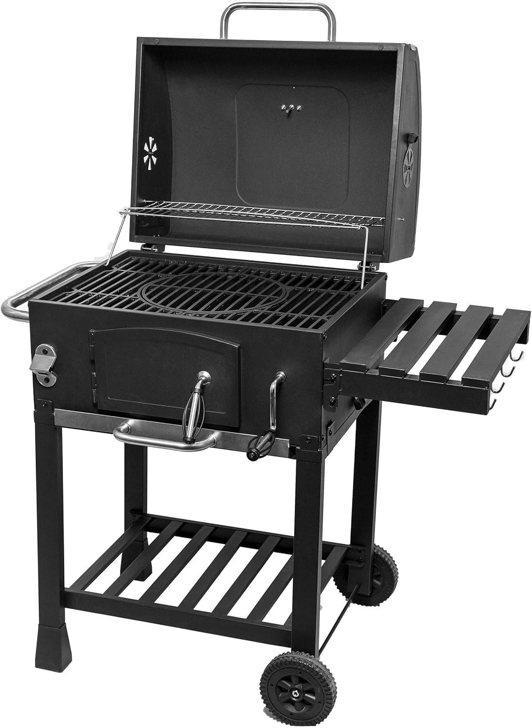 Activa Holzkohlegrill Grill Gusseisen Grillwagen Angular, Grill Gusseisen Grillwagen Angular