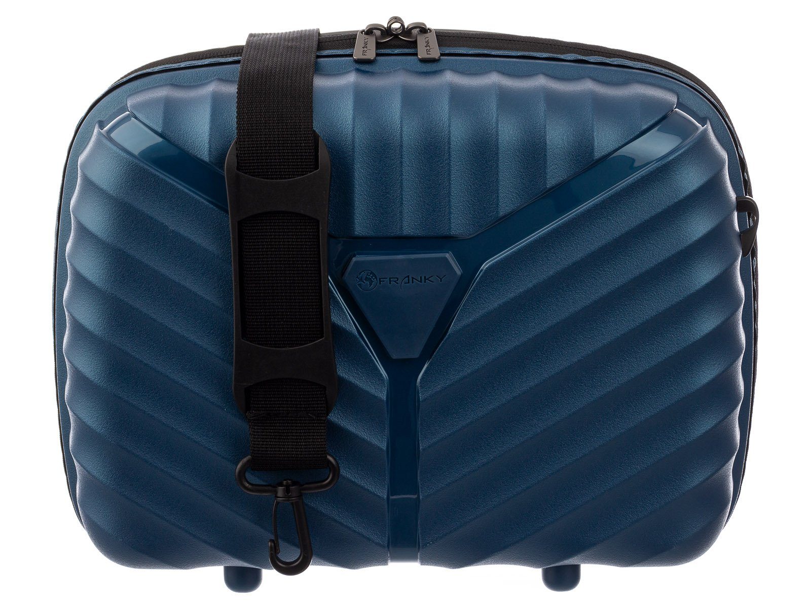 Franky Beautycase PP13 Beautycase Handgepäck Hartschale mit Aufsteckfunktion (1-tlg) blue metallic