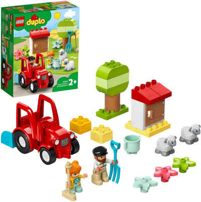 LEGO® Konstruktionsspielsteine »Traktor und Tierpflege (10950), LEGO® DUPLO® Town«, (27 St), Made in Europe