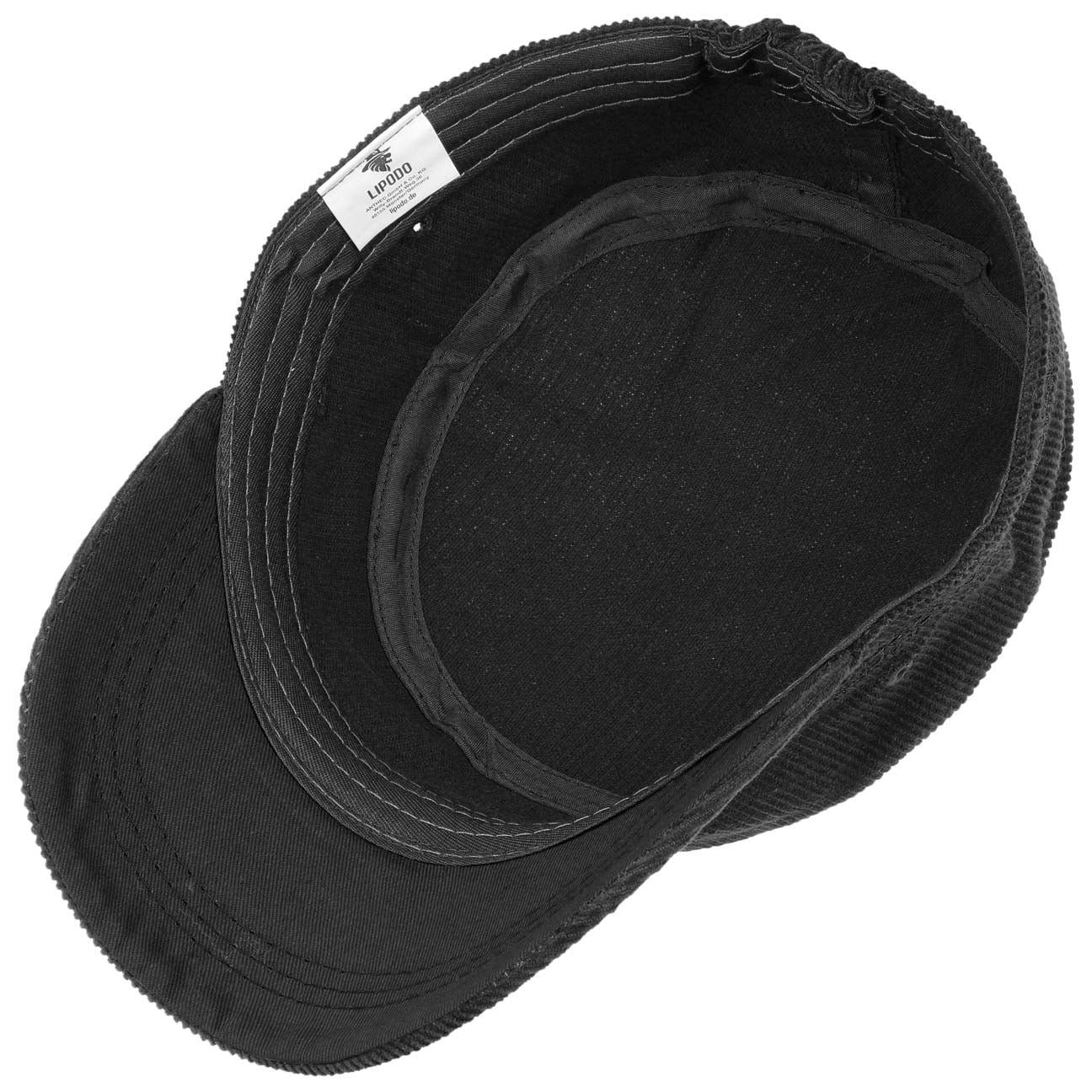 Lipodo Army Cap Schirm mit Cordcap (1-St) schwarz
