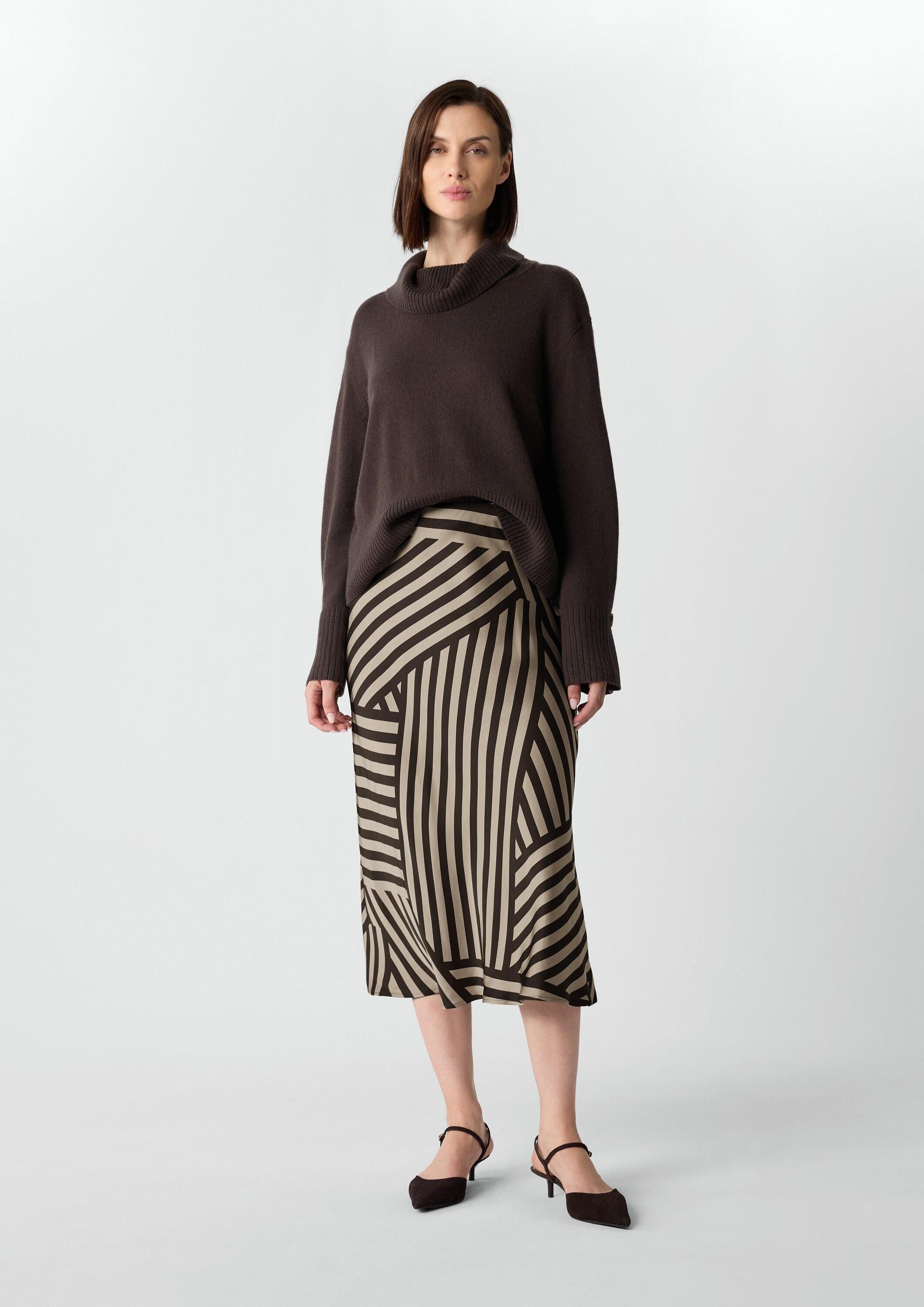 comma Midirock Rock Satin-Rock in Midilänge günstig online kaufen